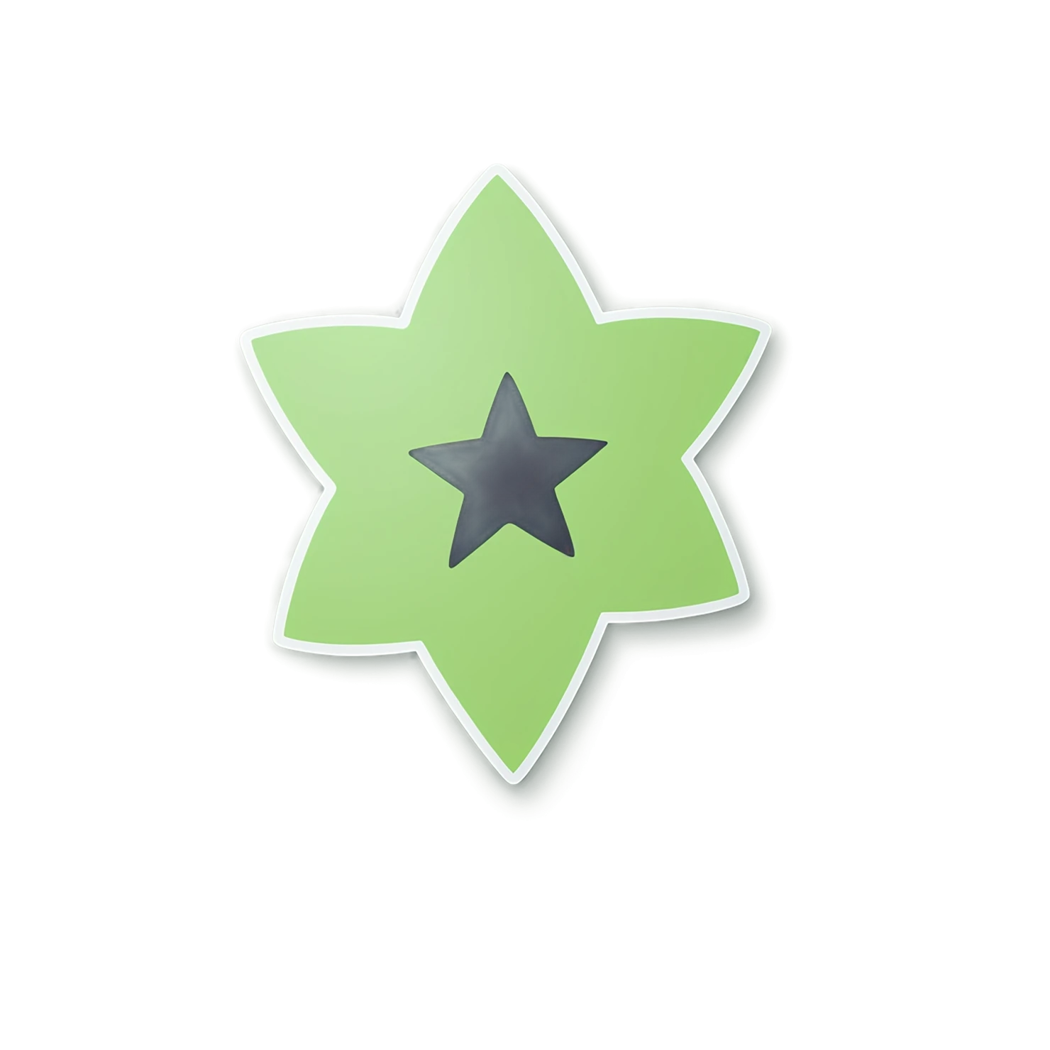 Star cute sticker isolated on transparent background #22118
