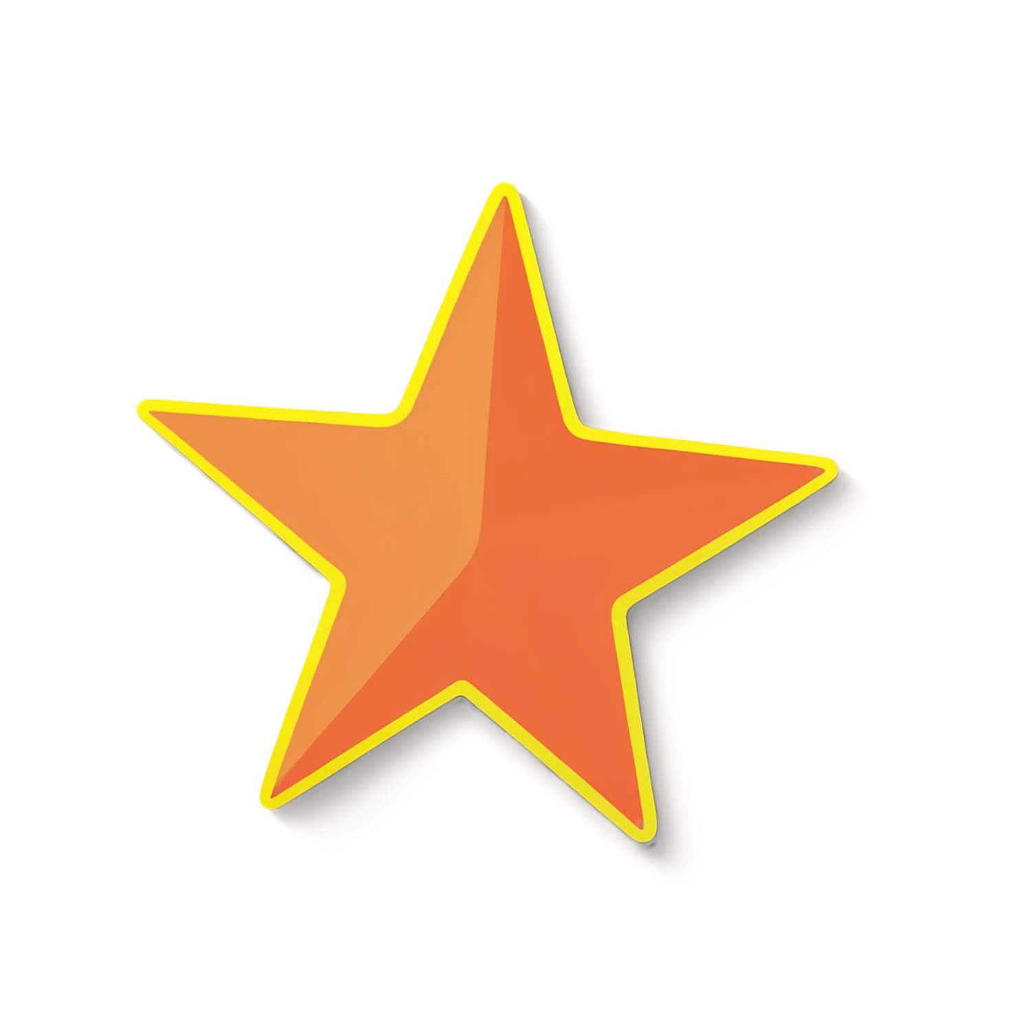 Star cute sticker isolated on transparent background #22119