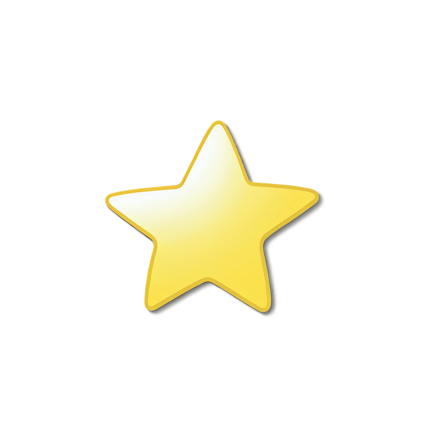 Star cute sticker isolated on transparent background #22121
