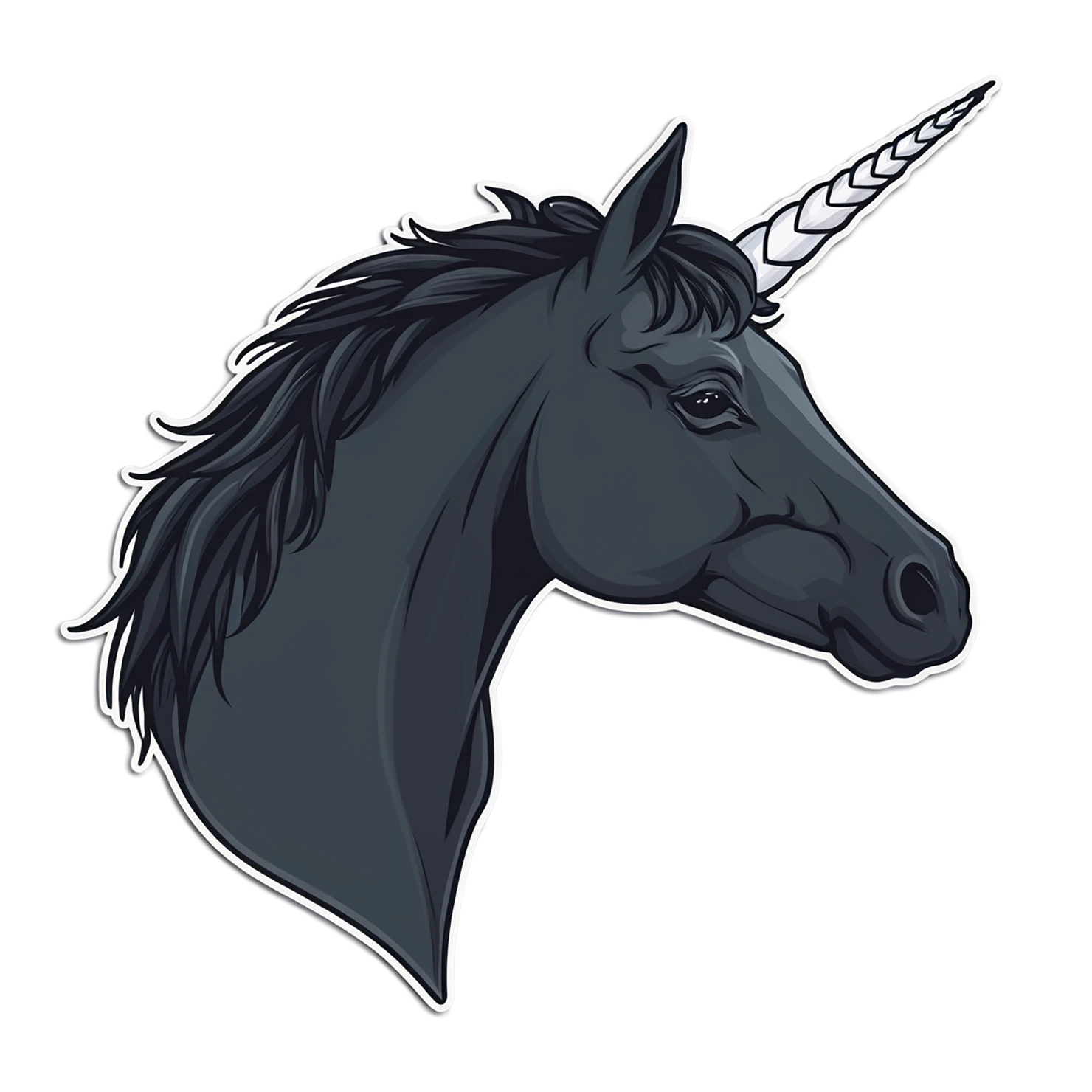 Unicorn cute sticker isolated on transparent background #23165