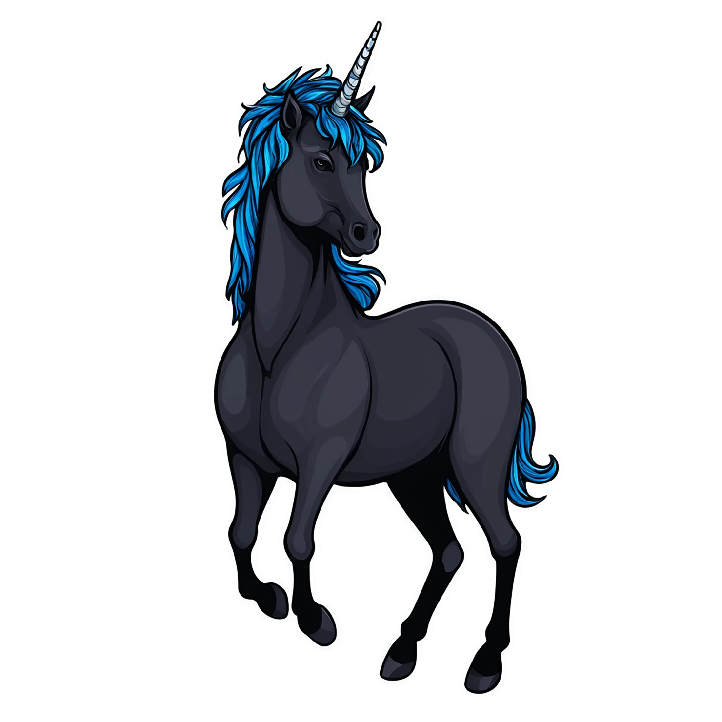 Unicorn cute sticker isolated on transparent background #23218