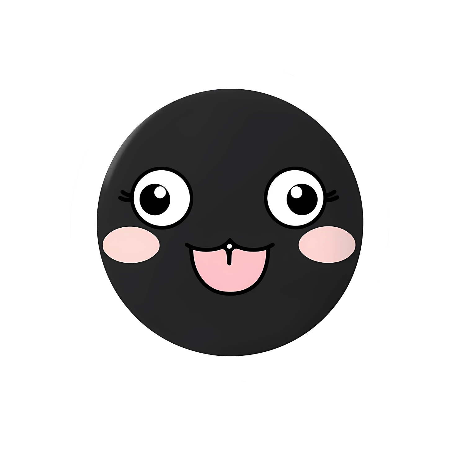 Blushing face sticker isolated on transparent background #24104