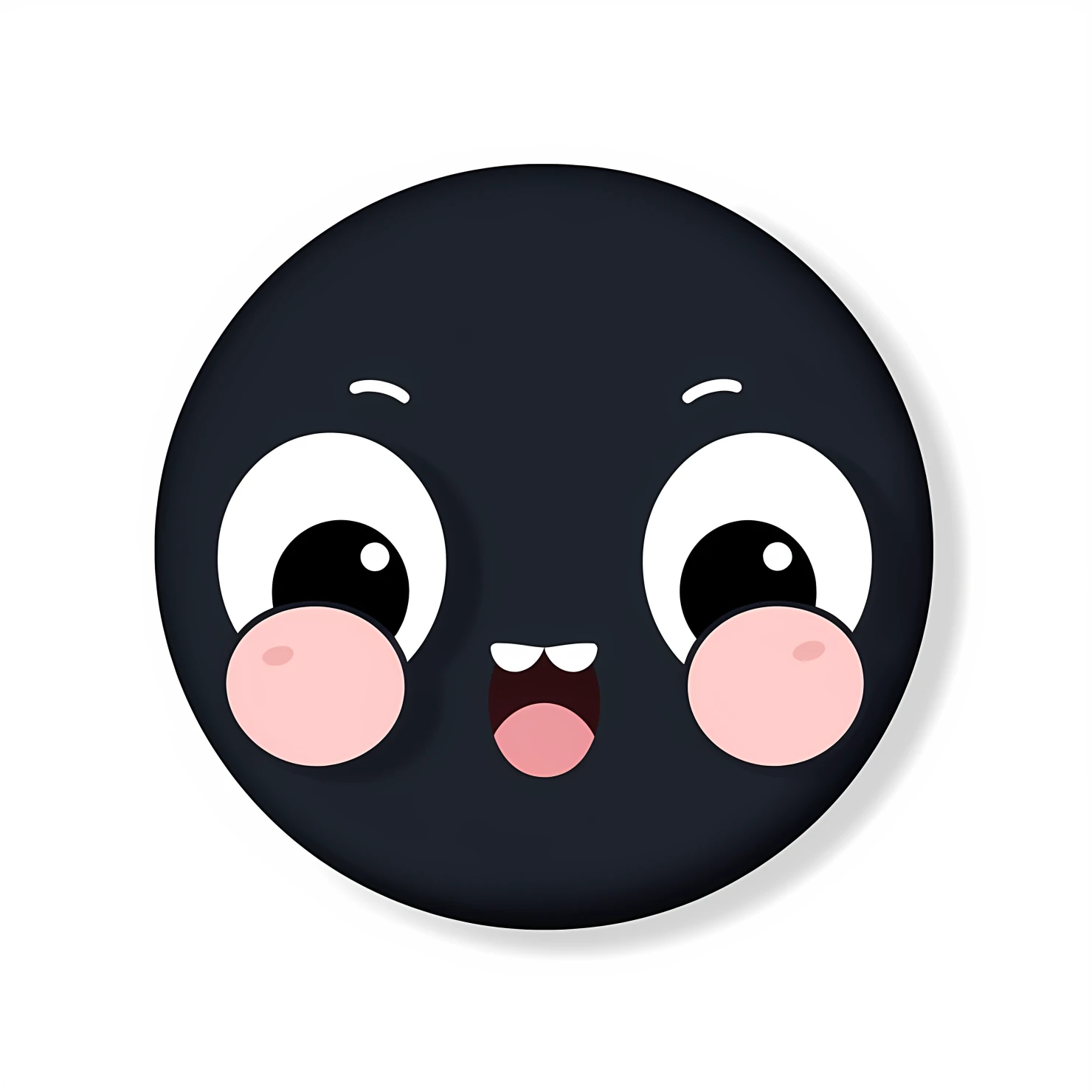 Blushing face sticker isolated on transparent background #24109