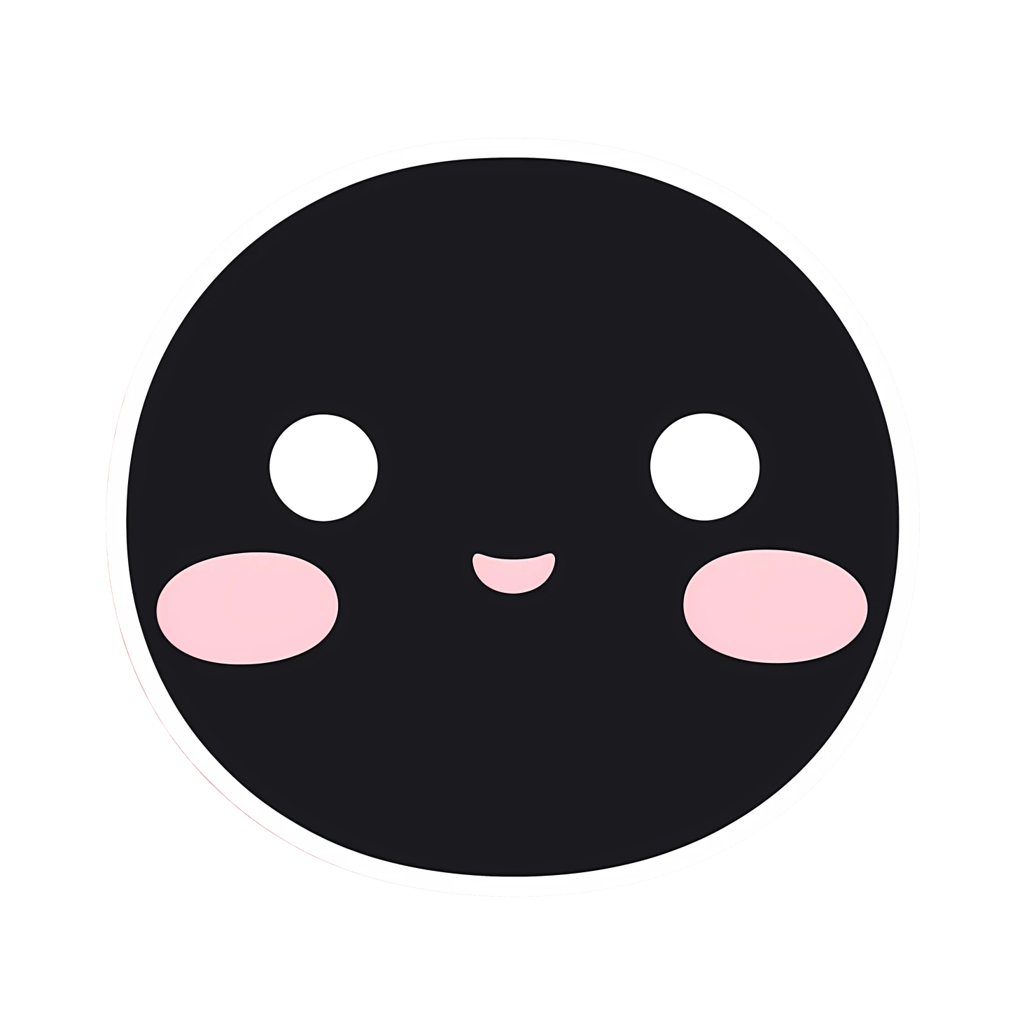 Blushing face sticker isolated on transparent background #24112