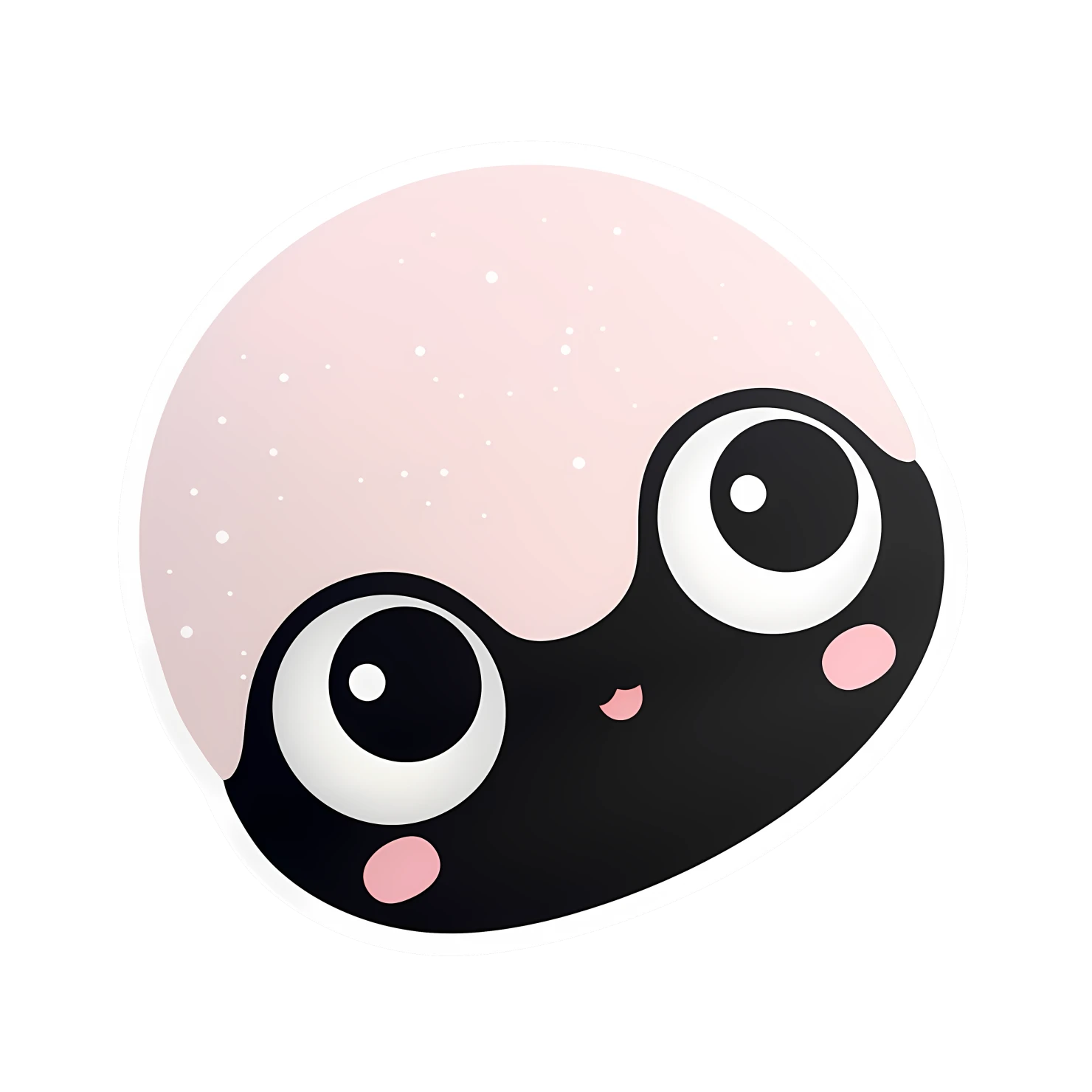 Blushing face sticker isolated on transparent background #24116