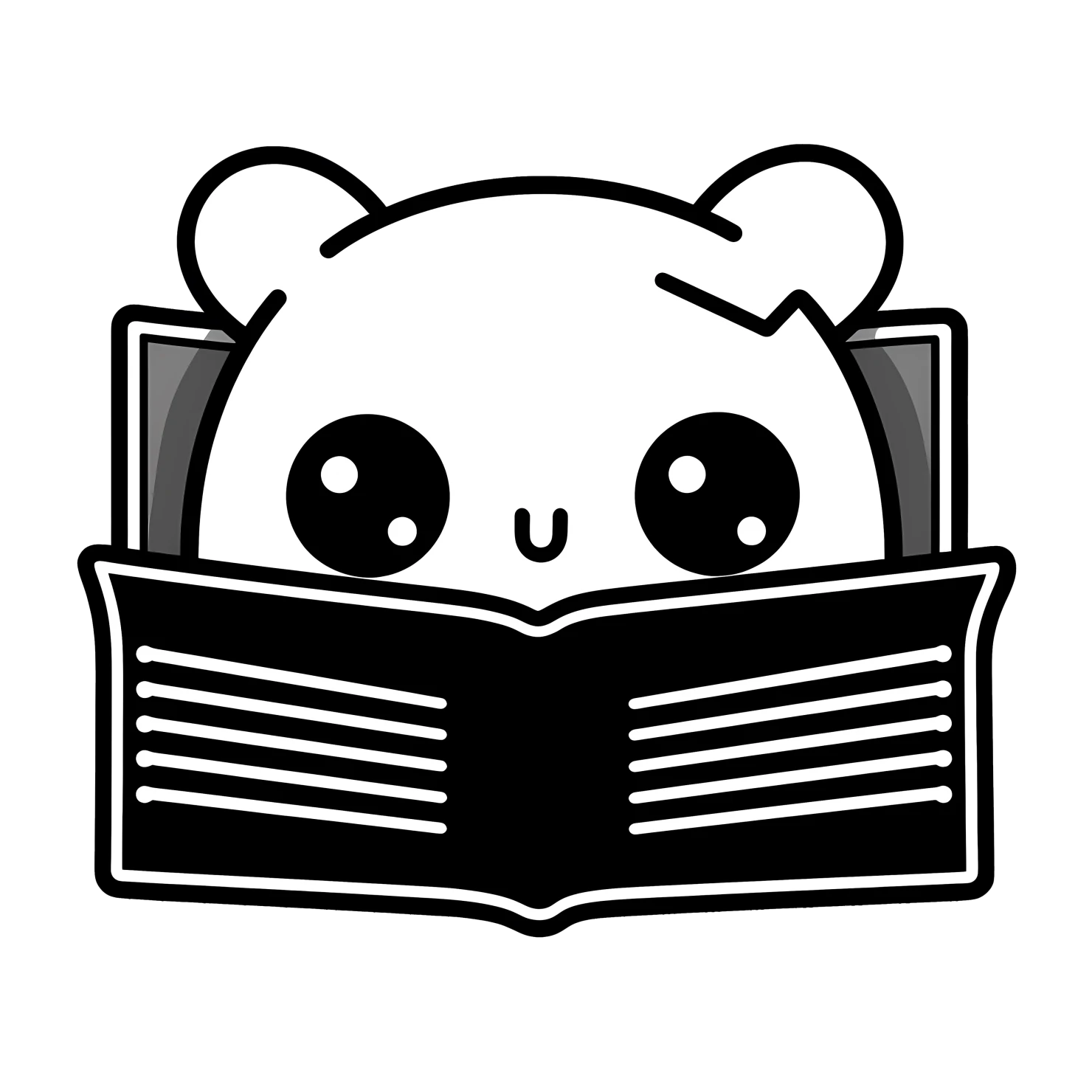 Kawaii book sticker isolated on transparent background #24161