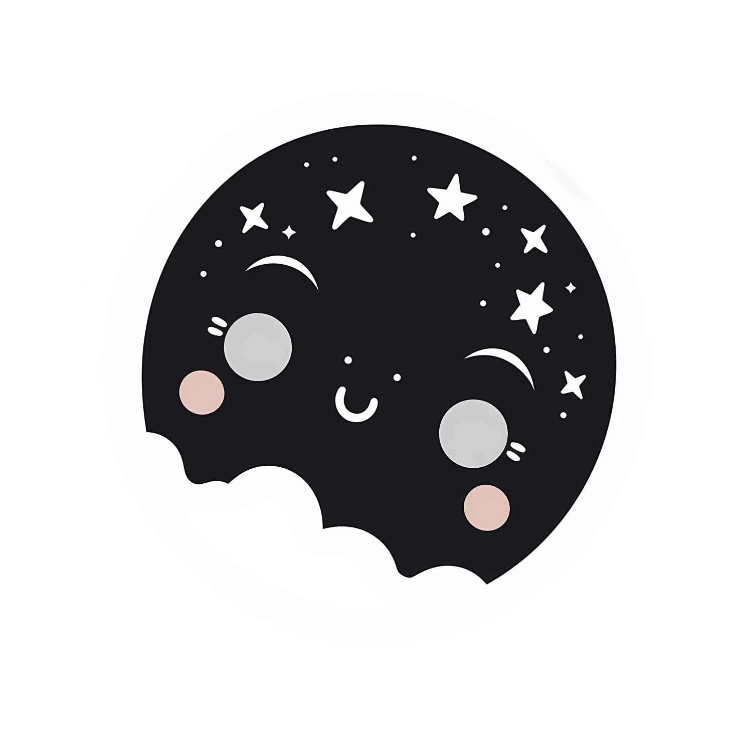 Kawaii constellation sticker isolated on transparent background #24439