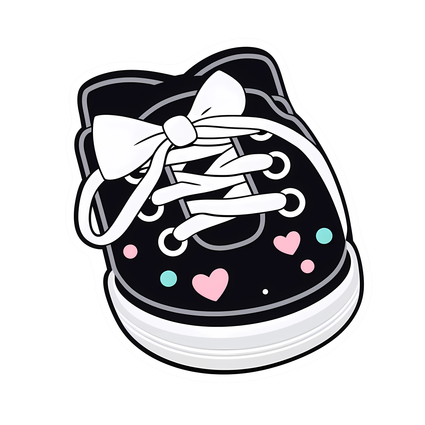Kawaii dancing shoes sticker isolated on transparent background #24585