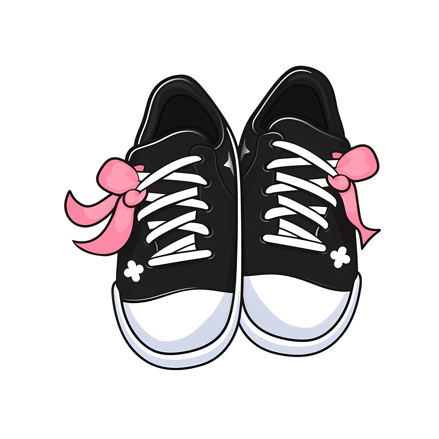 Kawaii dancing shoes sticker isolated on transparent background #24593