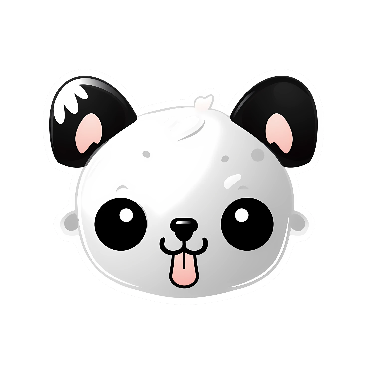 Kawaii dog sticker isolated on transparent background #24633