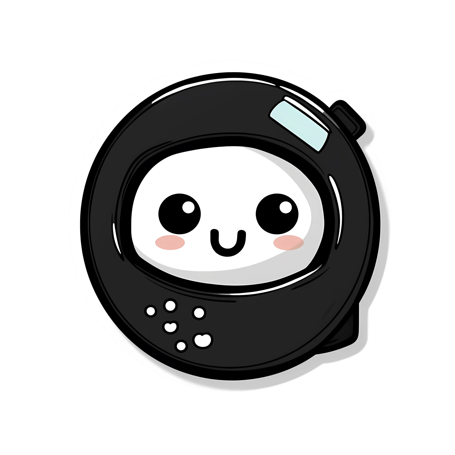 Kawaii dryer sticker isolated on transparent background #24706