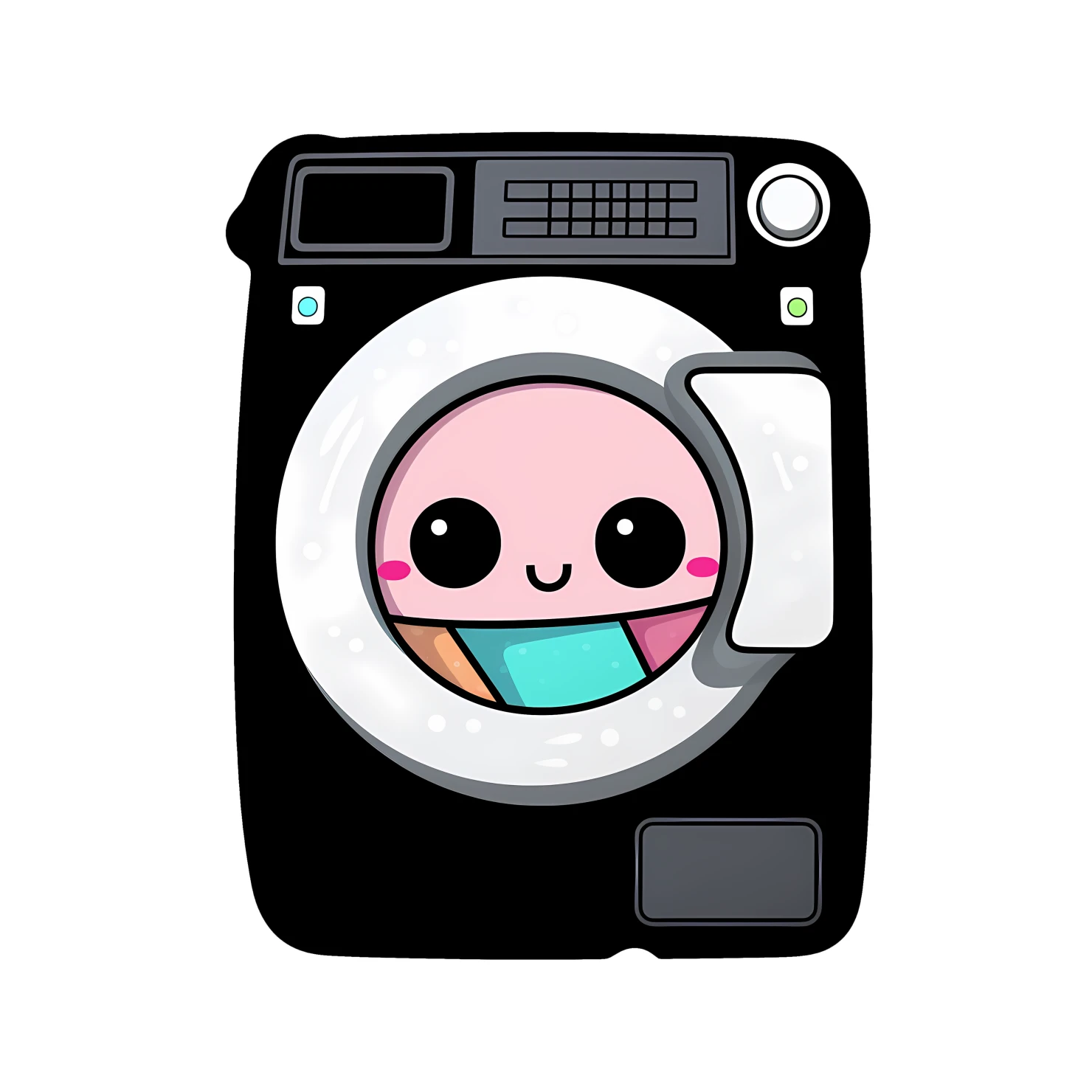 Kawaii dryer sticker isolated on transparent background #24713