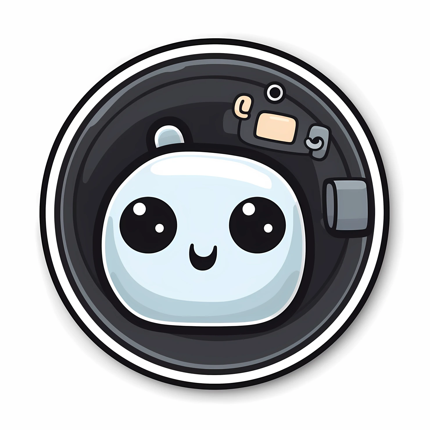Kawaii dryer sticker isolated on transparent background #24716
