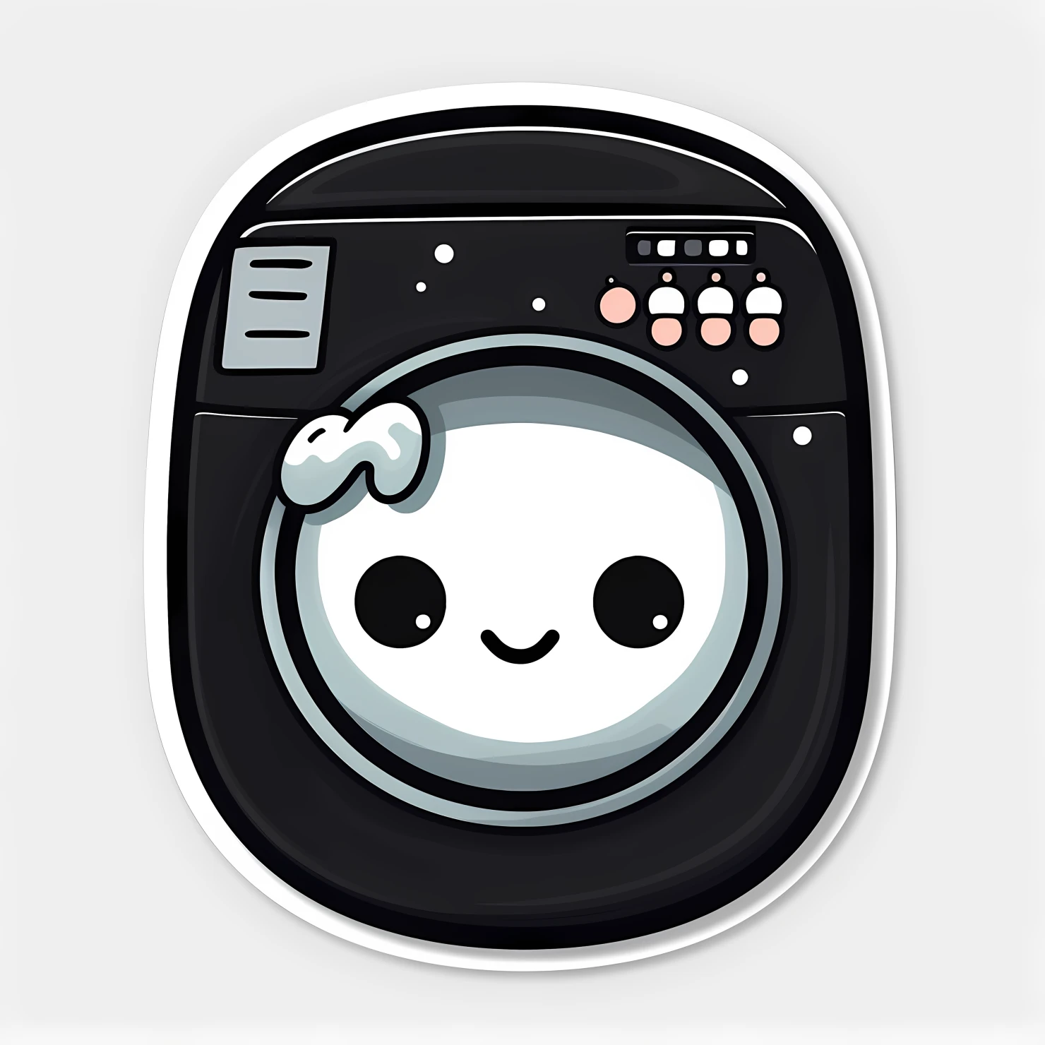 Kawaii dryer sticker isolated on transparent background #24717