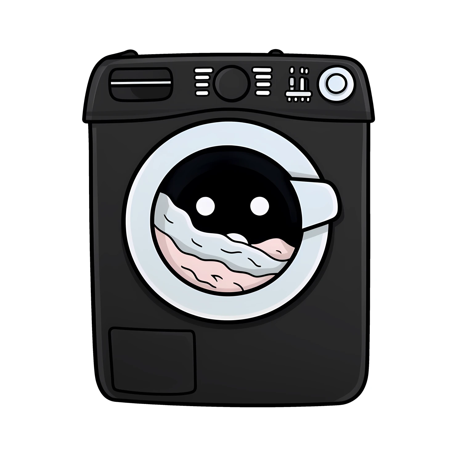 Kawaii dryer sticker isolated on transparent background #24719