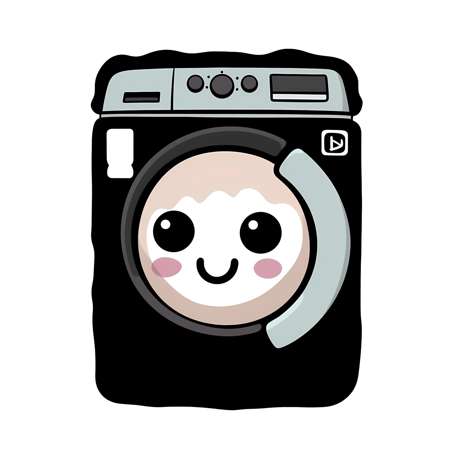 Kawaii dryer sticker isolated on transparent background #24720