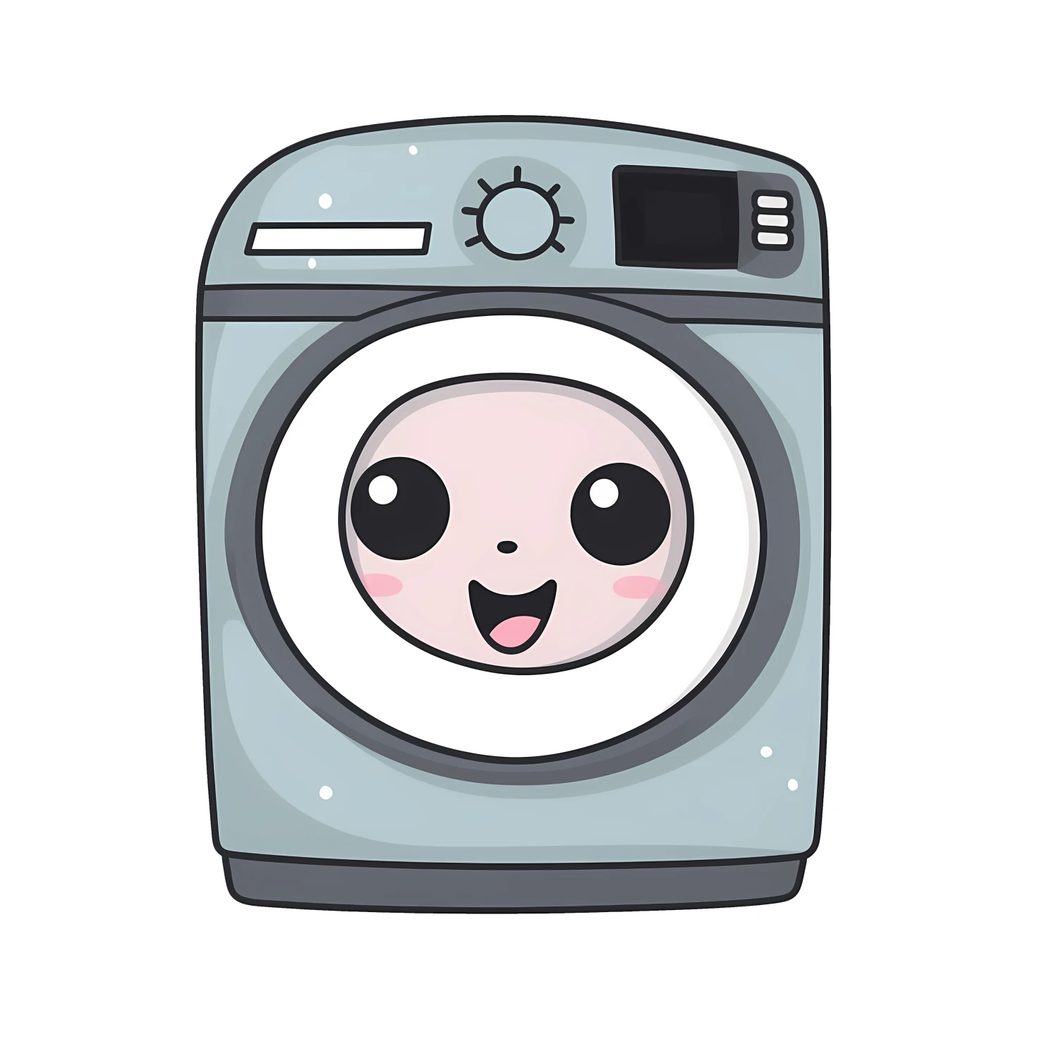 Kawaii dryer sticker isolated on transparent background #24723