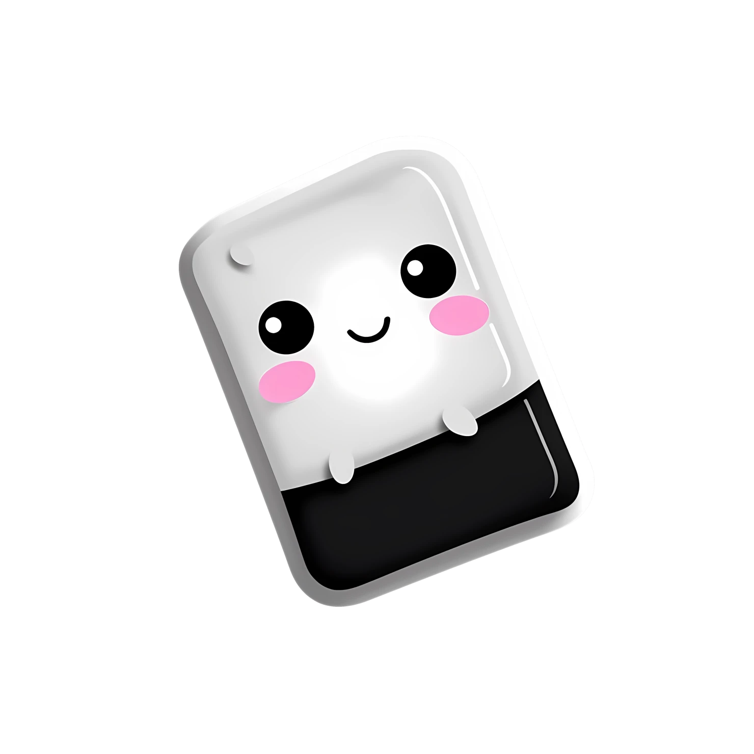 Kawaii eraser sticker isolated on transparent background #24786