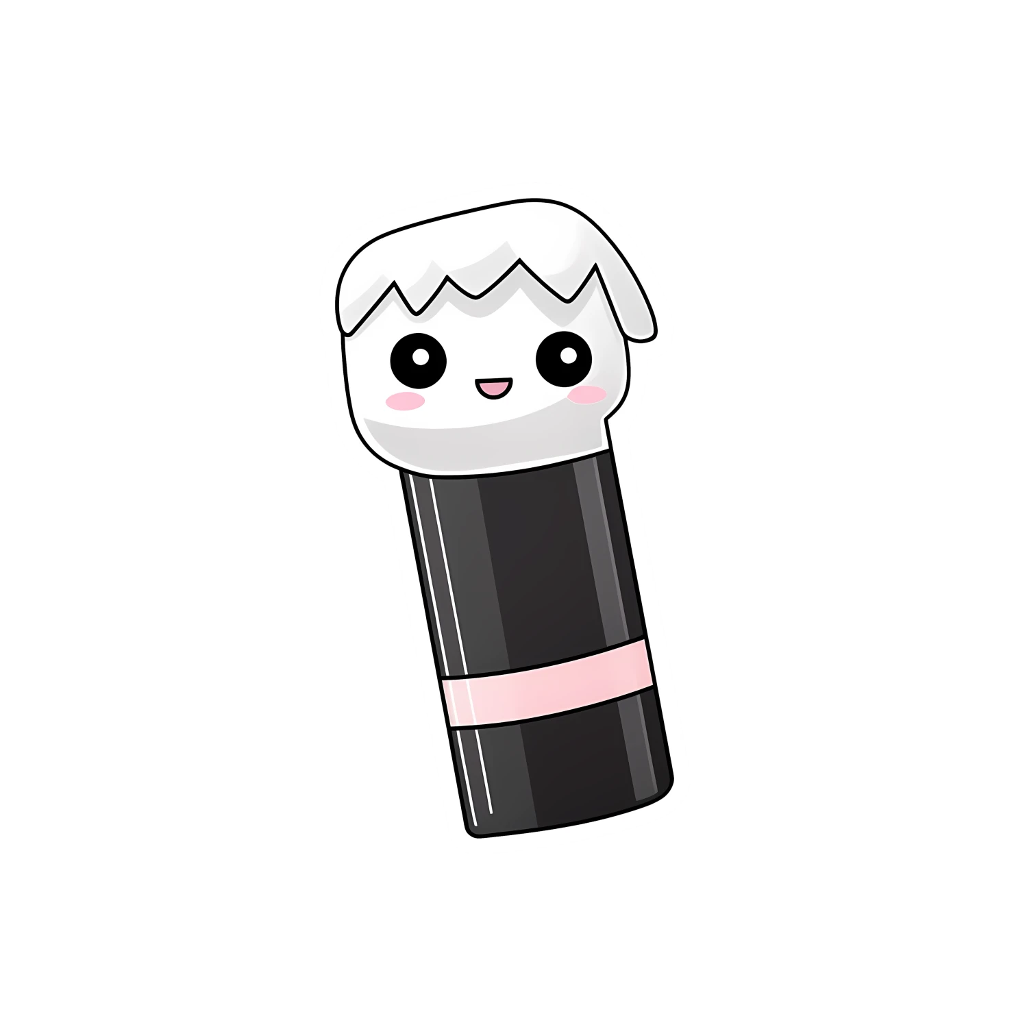 Kawaii eraser sticker isolated on transparent background #24793