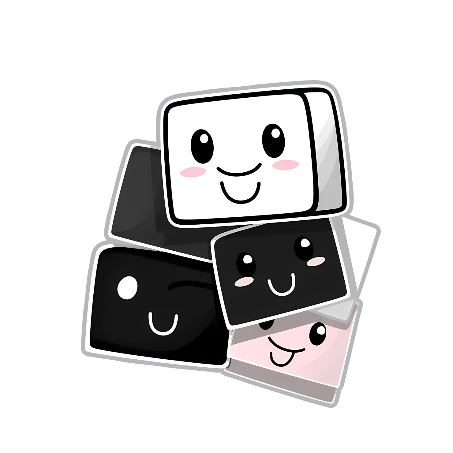 Kawaii eraser sticker isolated on transparent background #24795