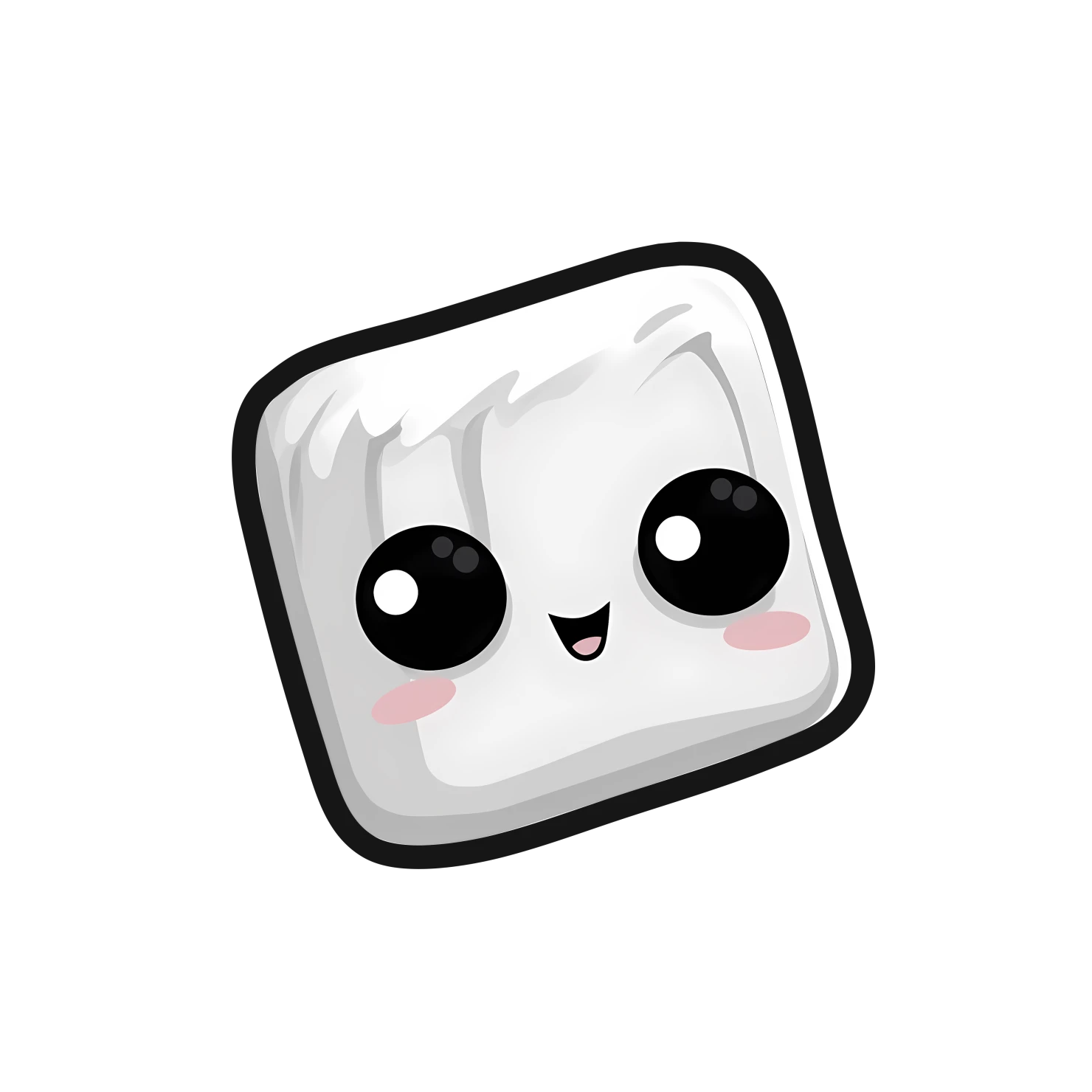 Kawaii eraser sticker isolated on transparent background #24797