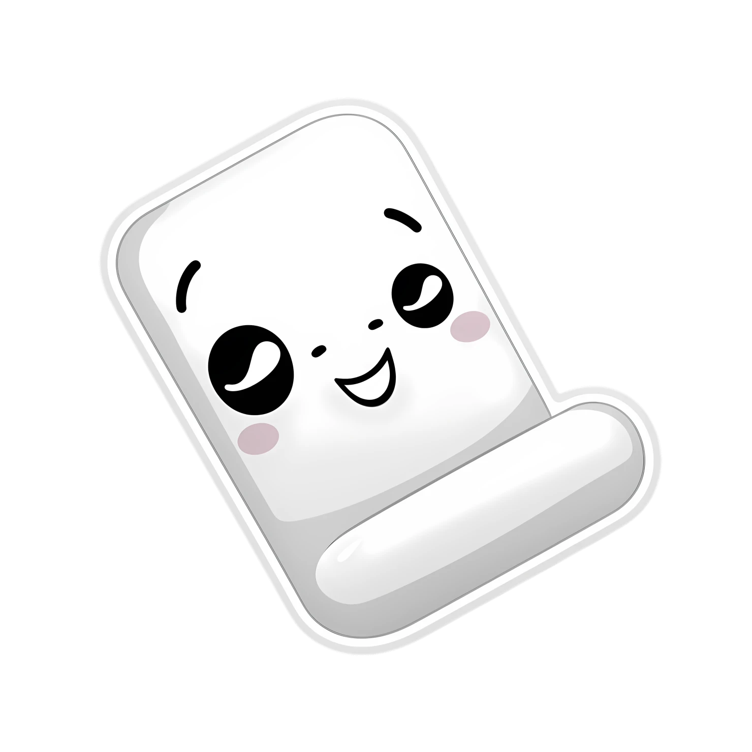Kawaii eraser sticker isolated on transparent background #24804