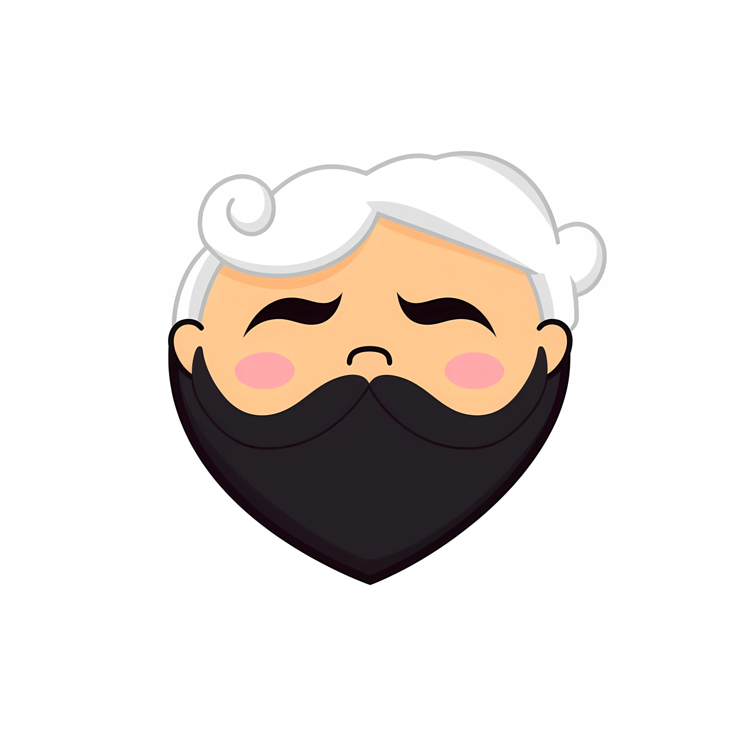 Kawaii fathers day sticker isolated on transparent background #24864