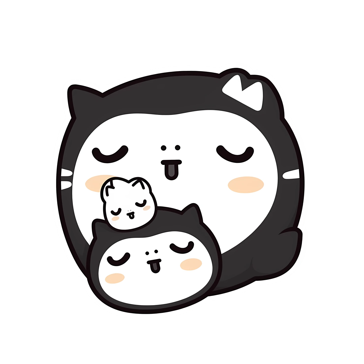 Kawaii fathers day sticker isolated on transparent background #24872