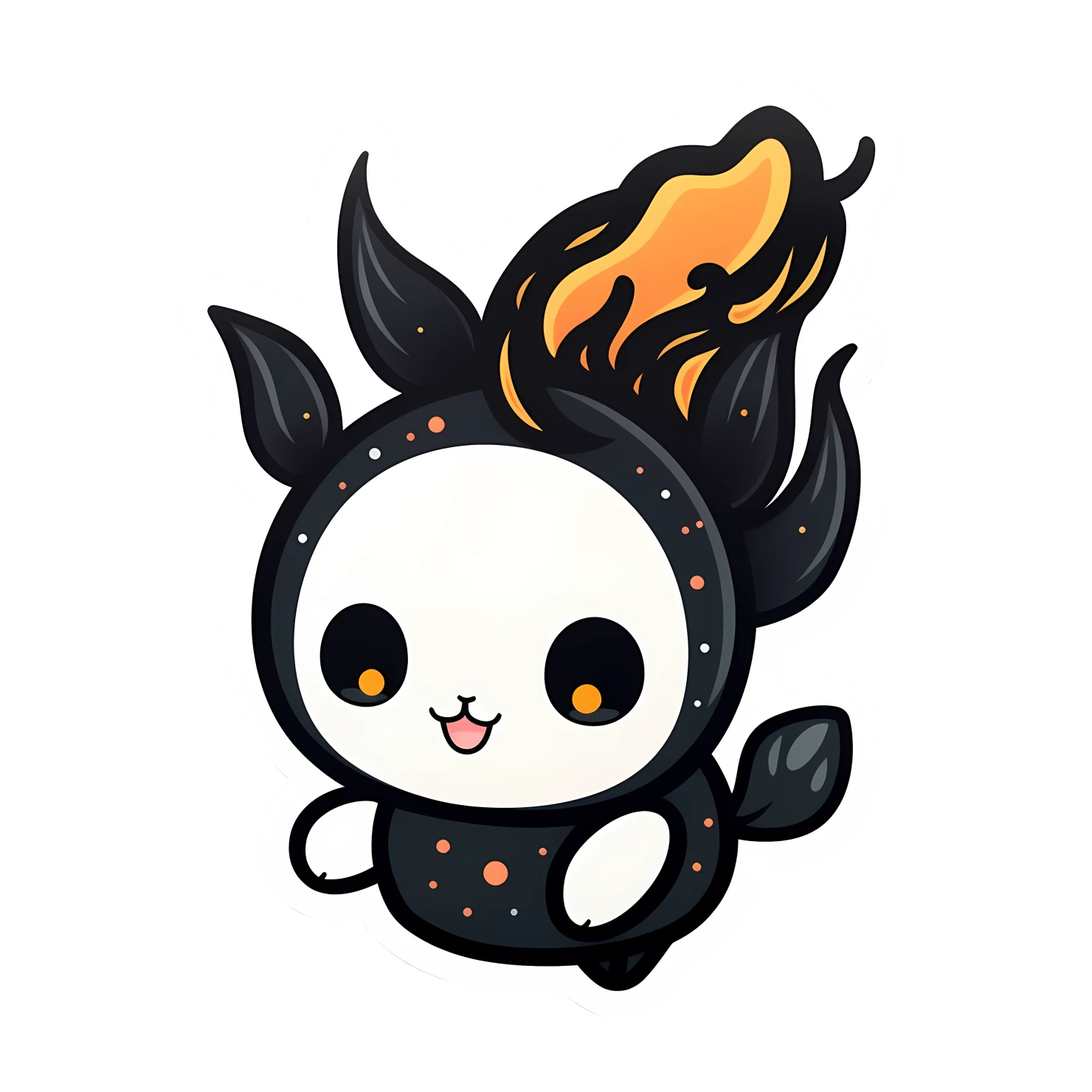 Kawaii fireflies sticker isolated on transparent background #24908