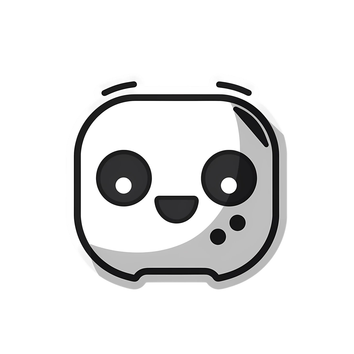 Kawaii gaming icon sticker isolated on transparent background #25008