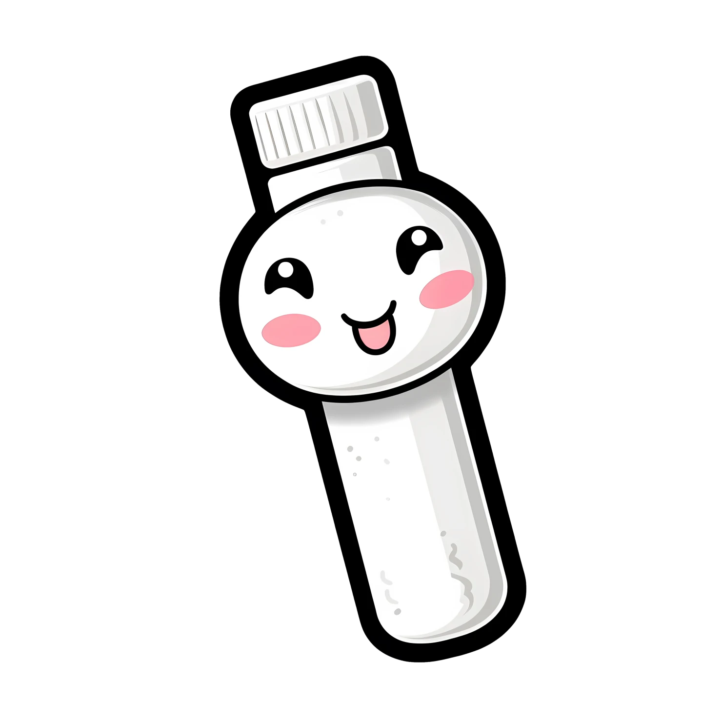 Kawaii glue sticker isolated on transparent background #25075