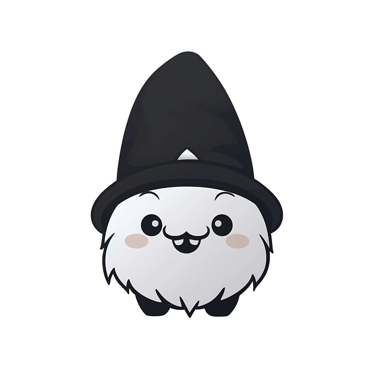 Kawaii gnome sticker isolated on transparent background #25093