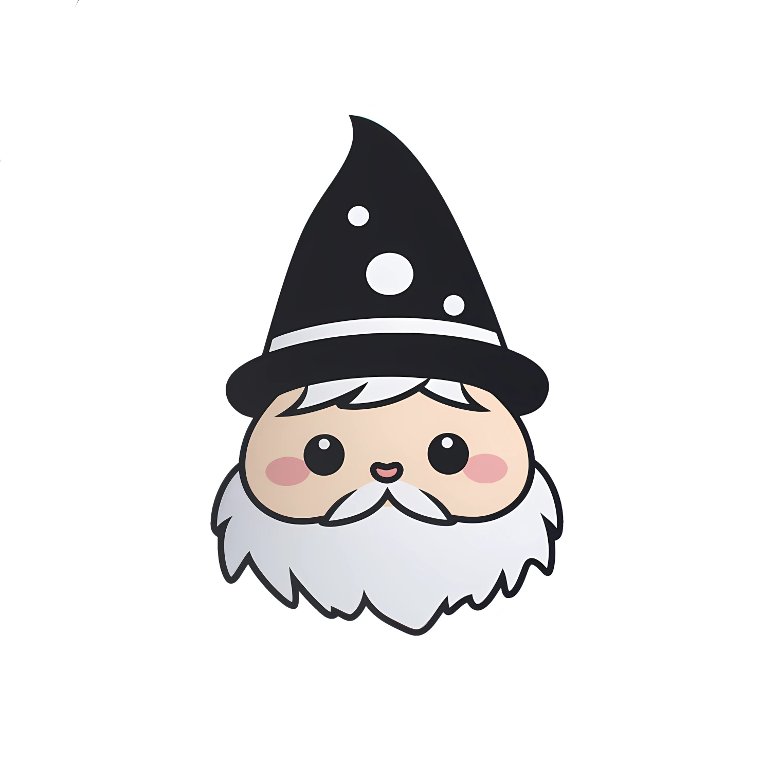 Kawaii gnome sticker isolated on transparent background #25096