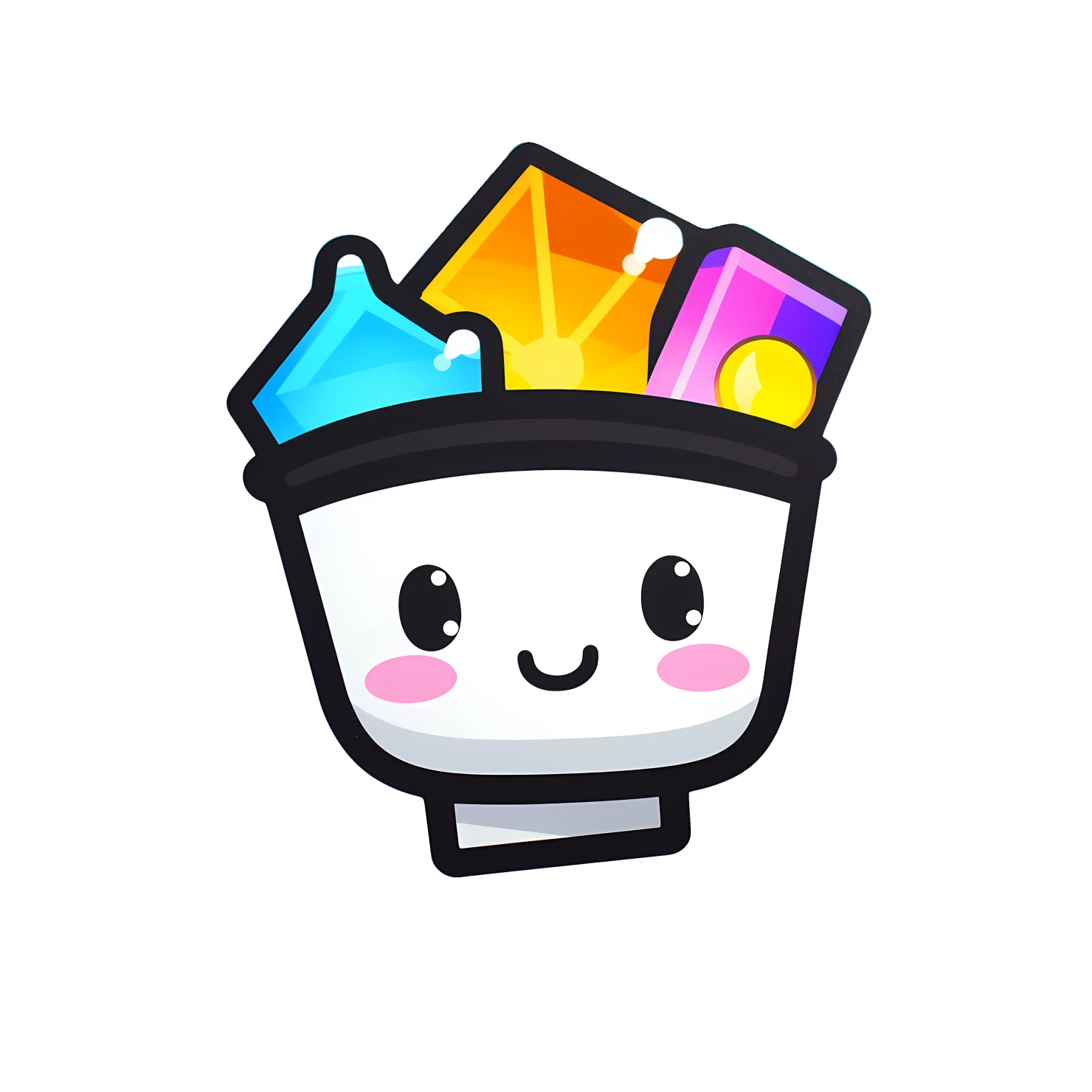 Kawaii Hanukkah sticker isolated on transparent background #25168