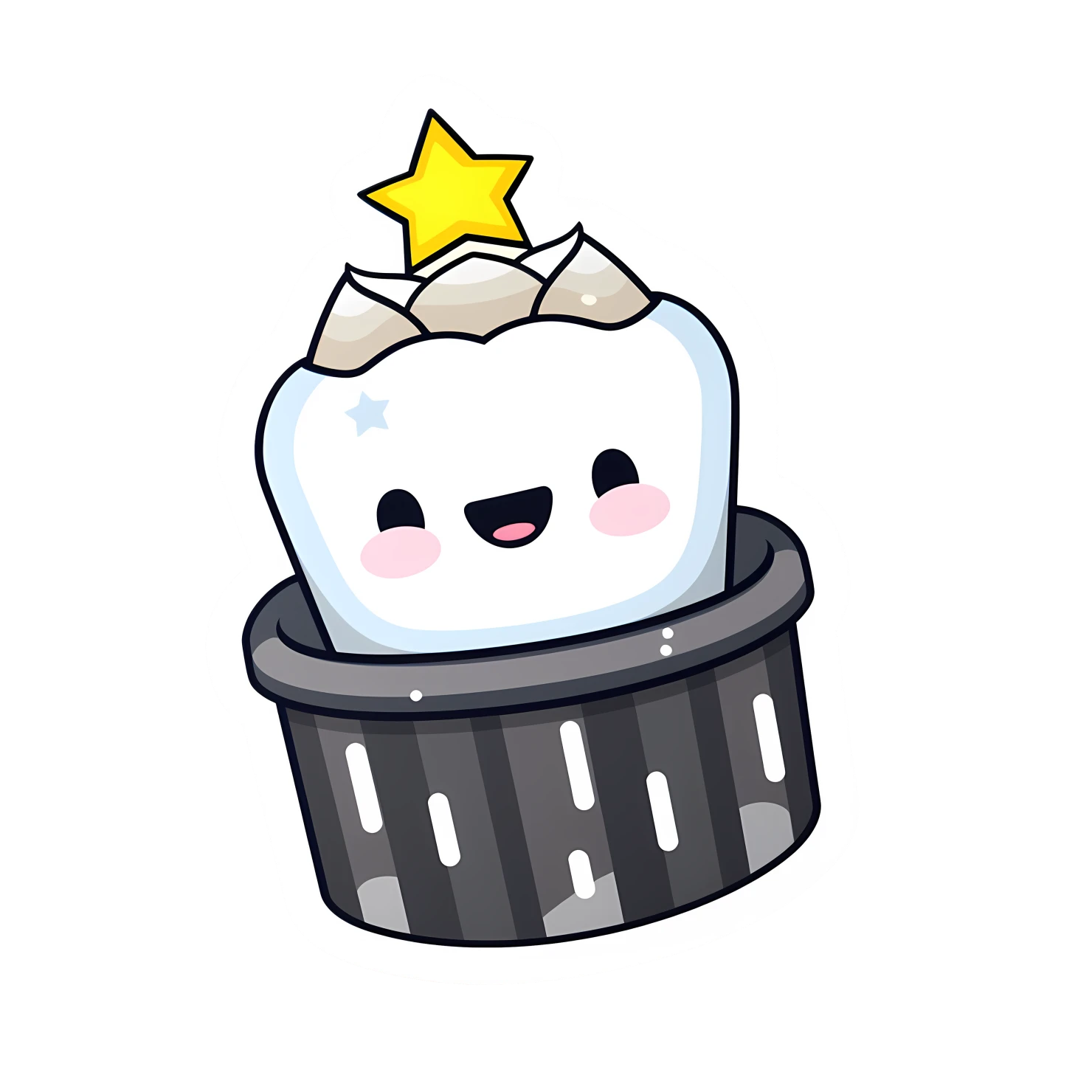 Kawaii Hanukkah sticker isolated on transparent background #25174