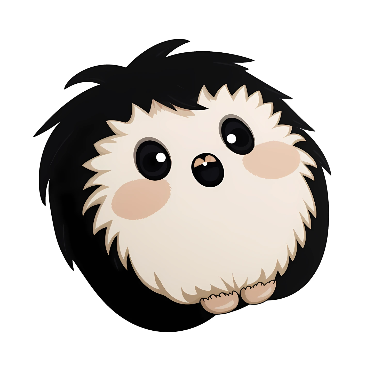 Kawaii hedgehog sticker isolated on transparent background #25227