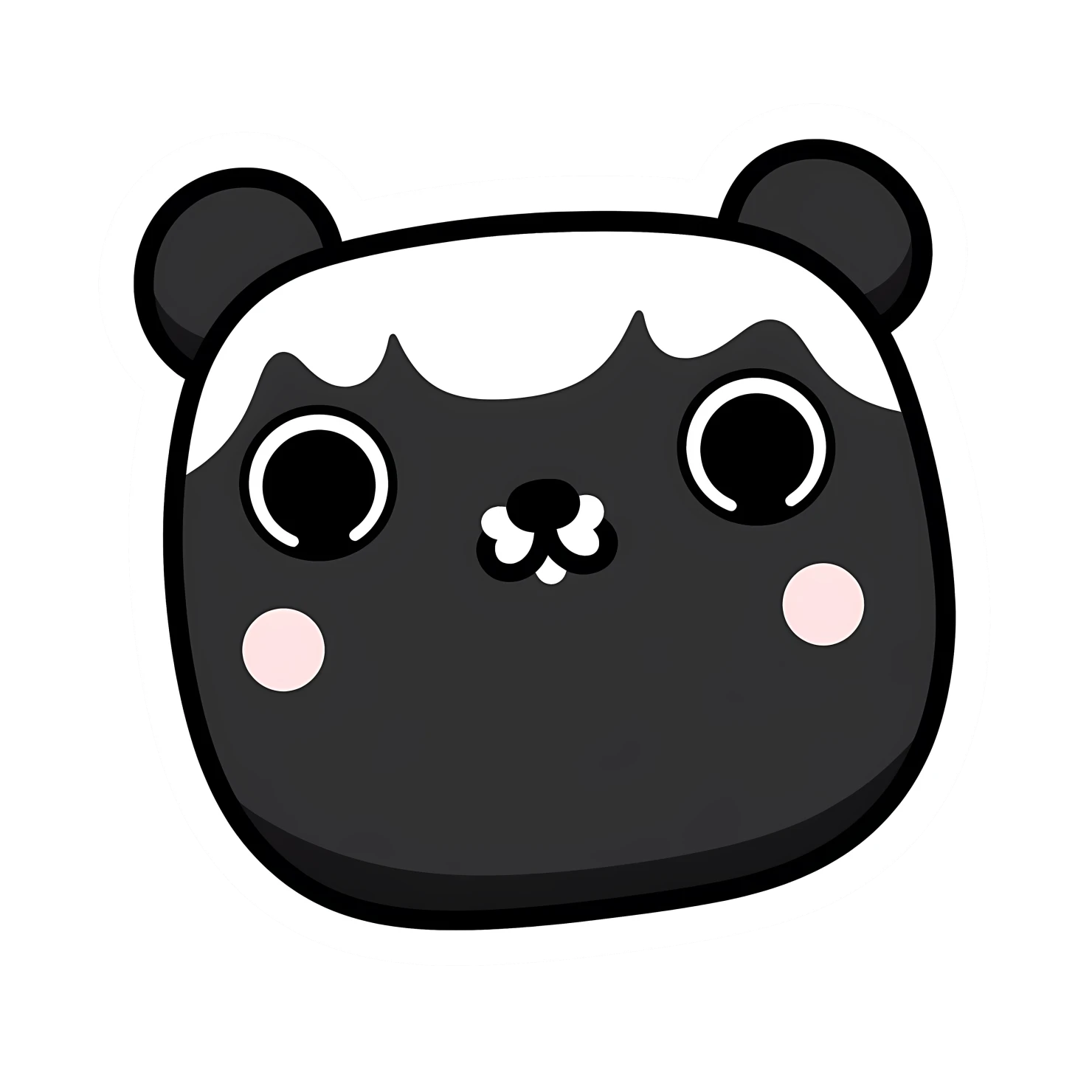 Kawaii highlighter sticker isolated on transparent background #25273