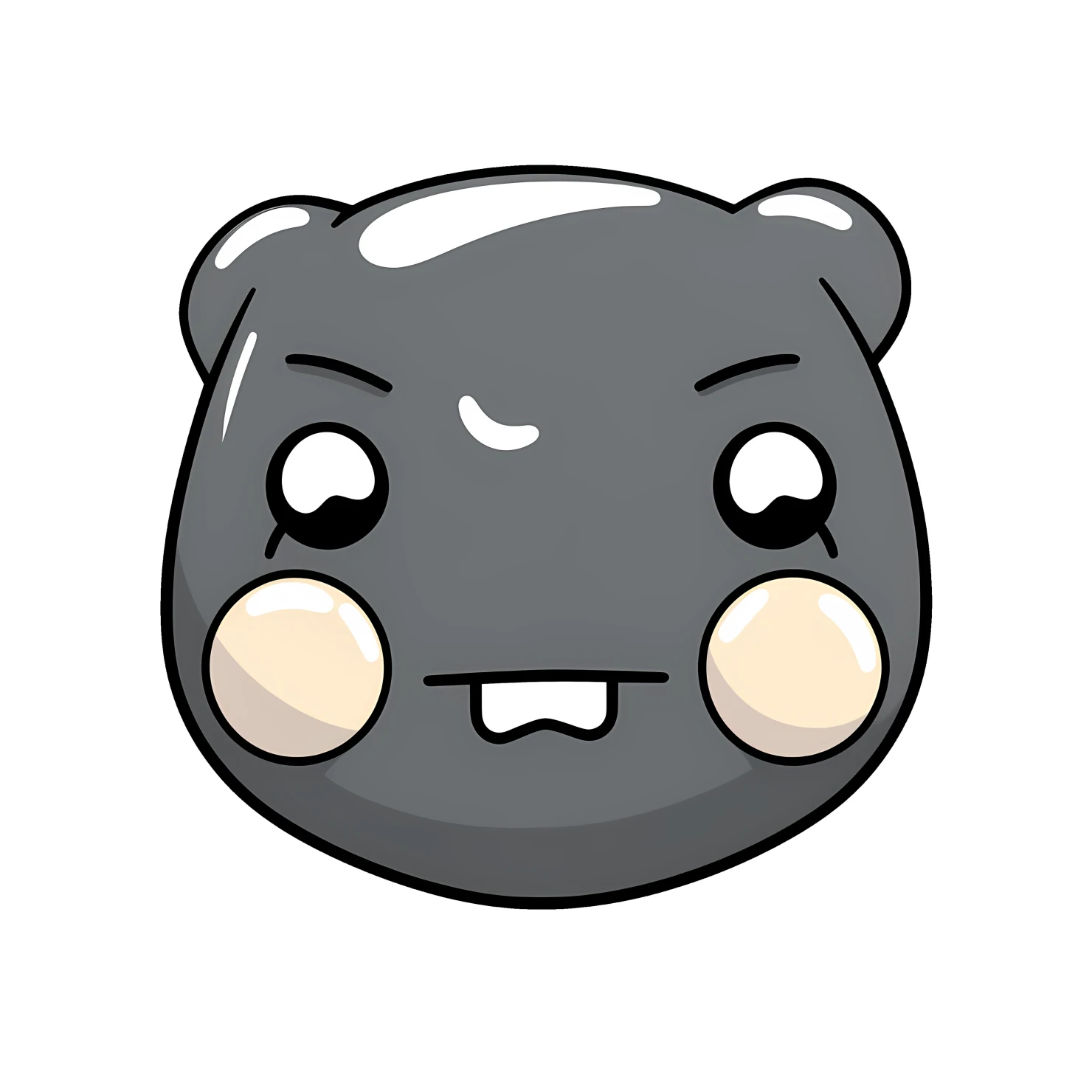 Kawaii iron sticker isolated on transparent background #25319