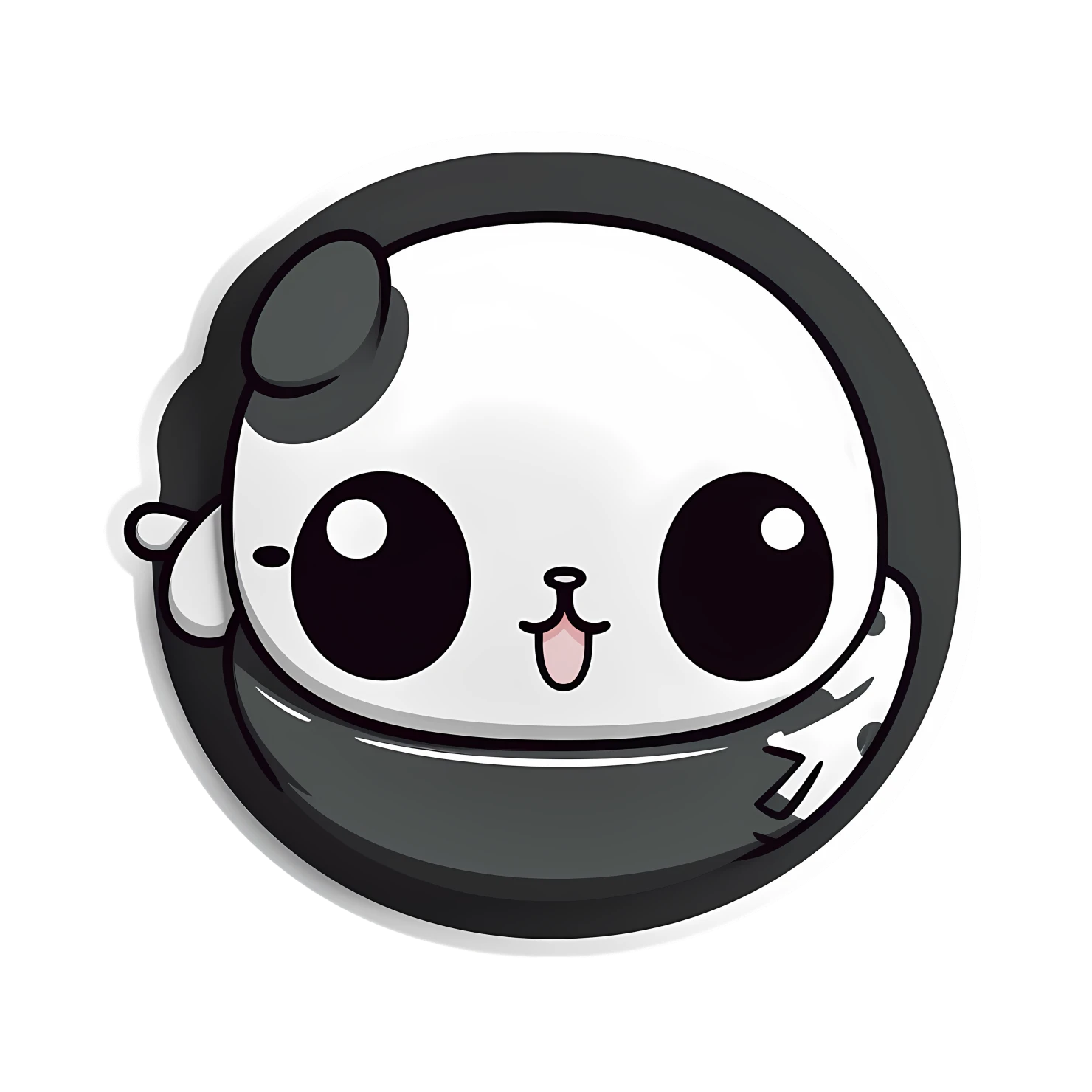 Kawaii iron sticker isolated on transparent background #25327