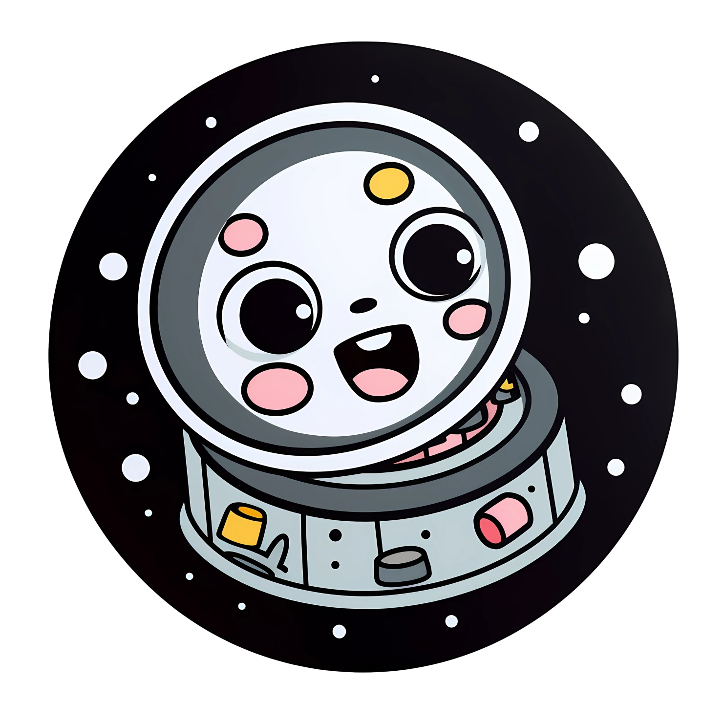 Kawaii movie reel sticker isolated on transparent background #25722
