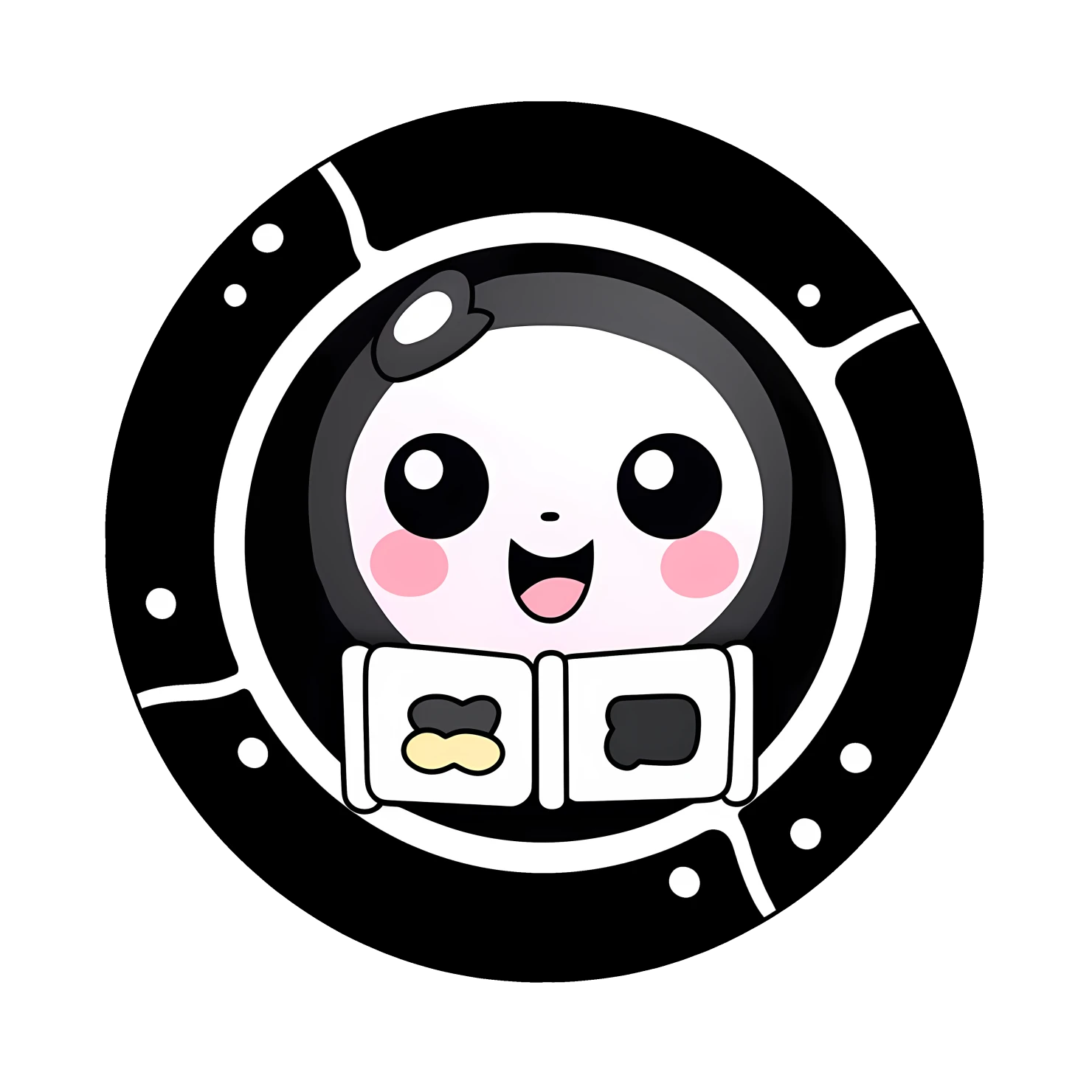 Kawaii movie reel sticker isolated on transparent background #25726