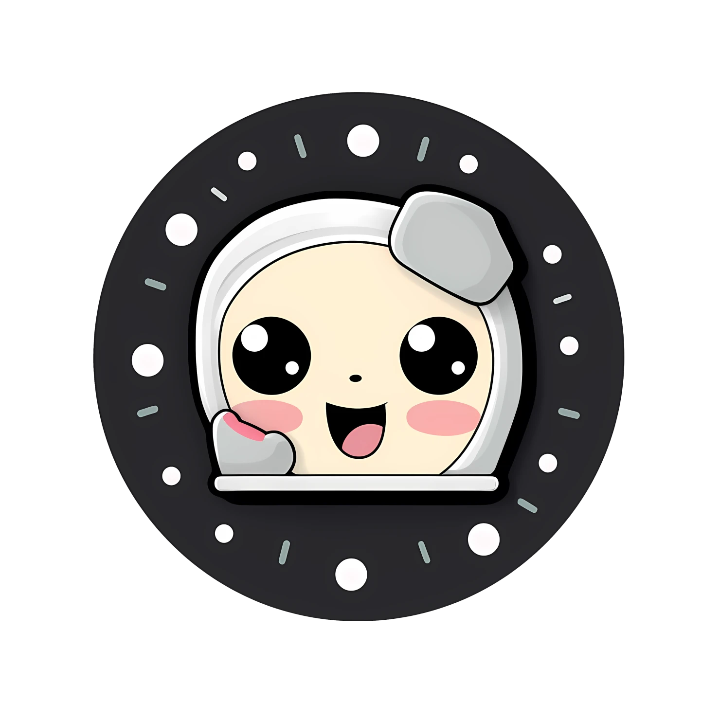 Kawaii movie reel sticker isolated on transparent background #25731