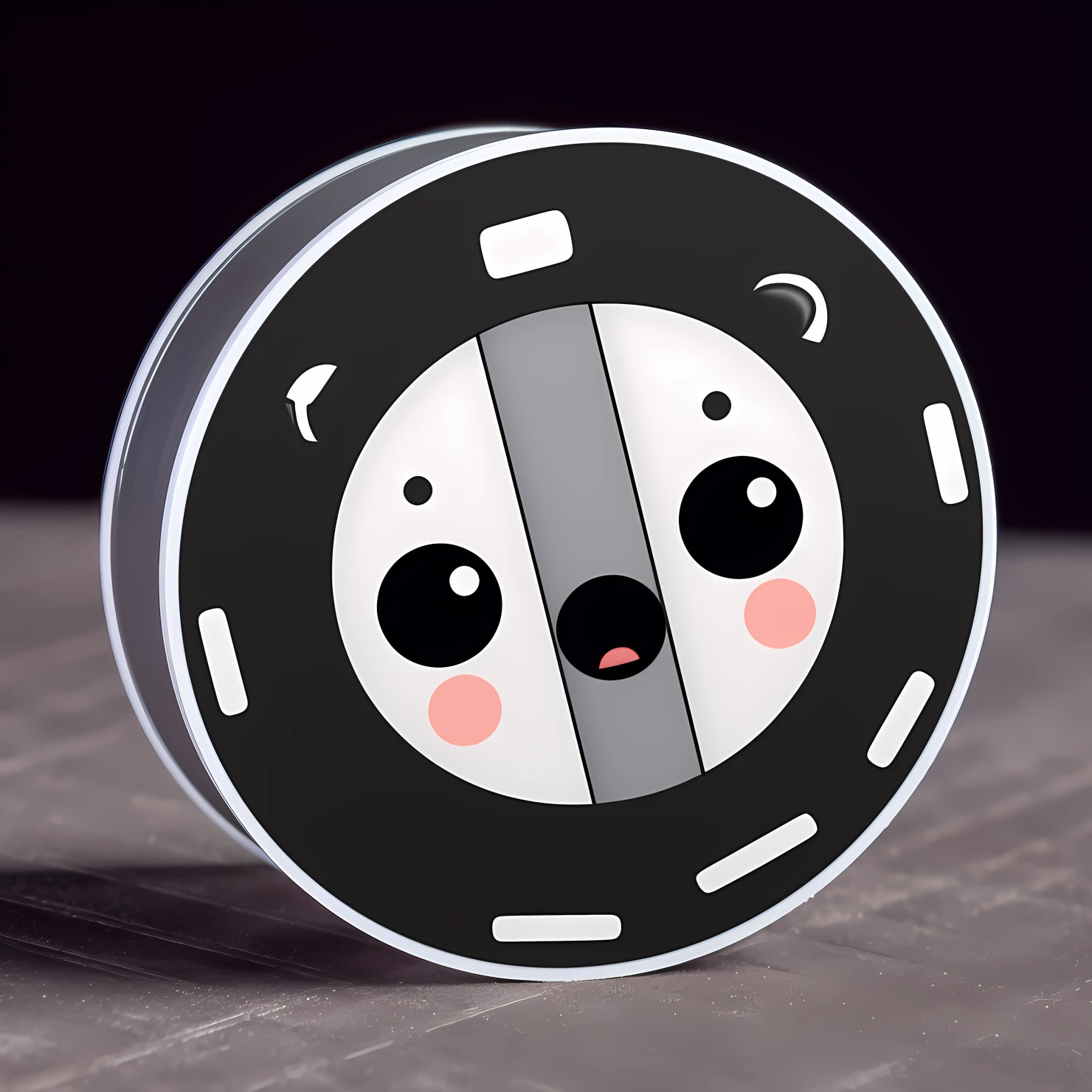 Kawaii movie reel sticker isolated on transparent background #25738