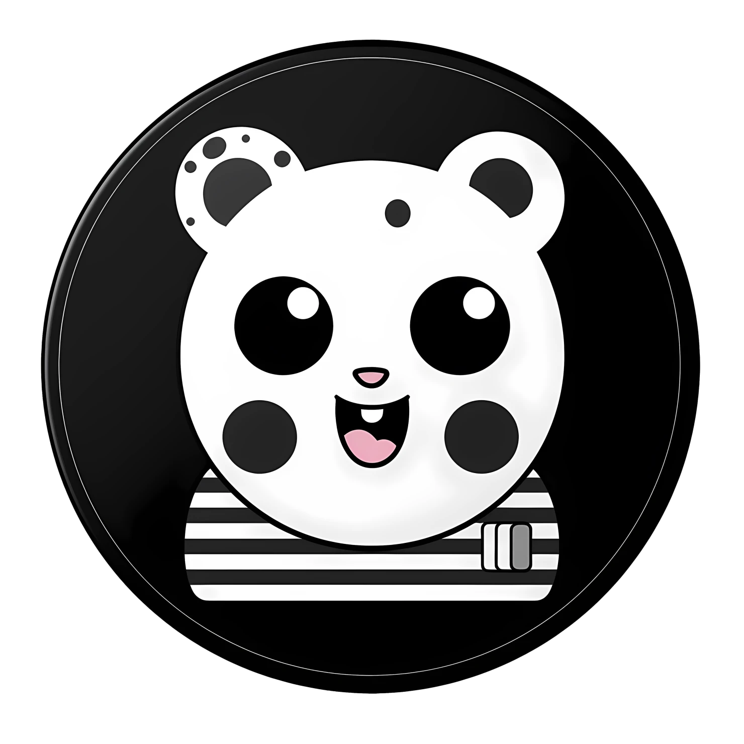 Kawaii movie reel sticker isolated on transparent background #25739