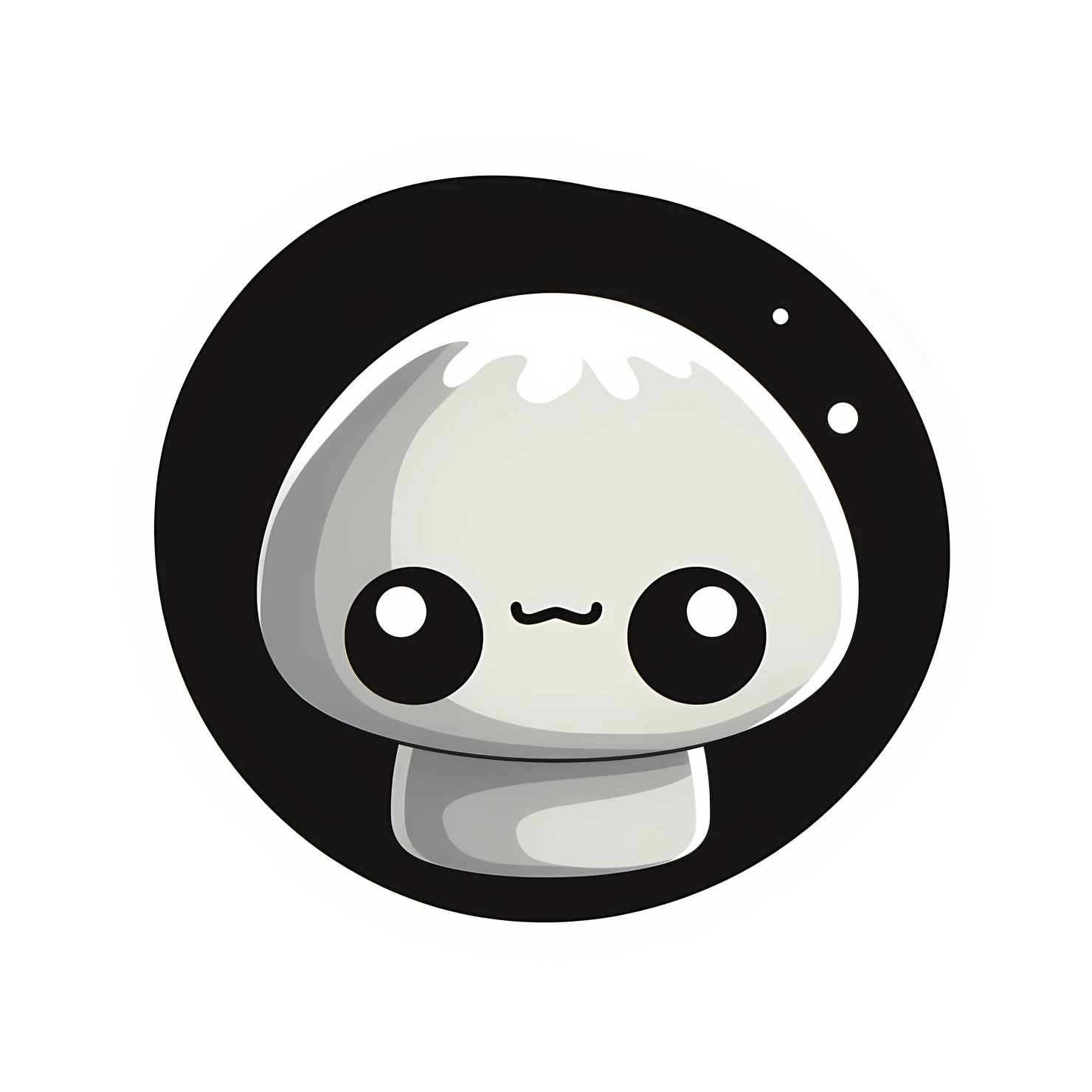Kawaii mushroom sticker isolated on transparent background #25756