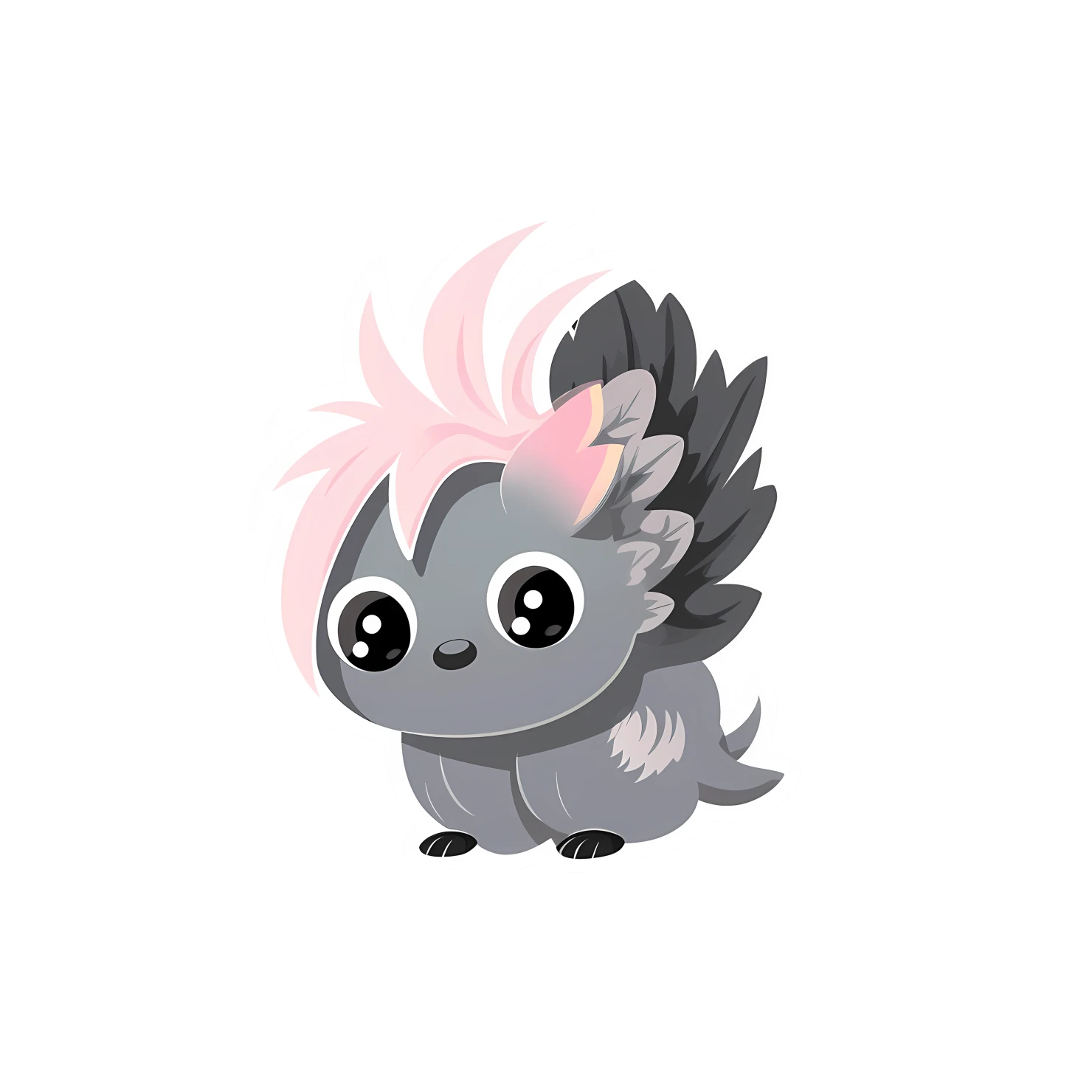 Kawaii Pegasus sticker isolated on transparent background #25987