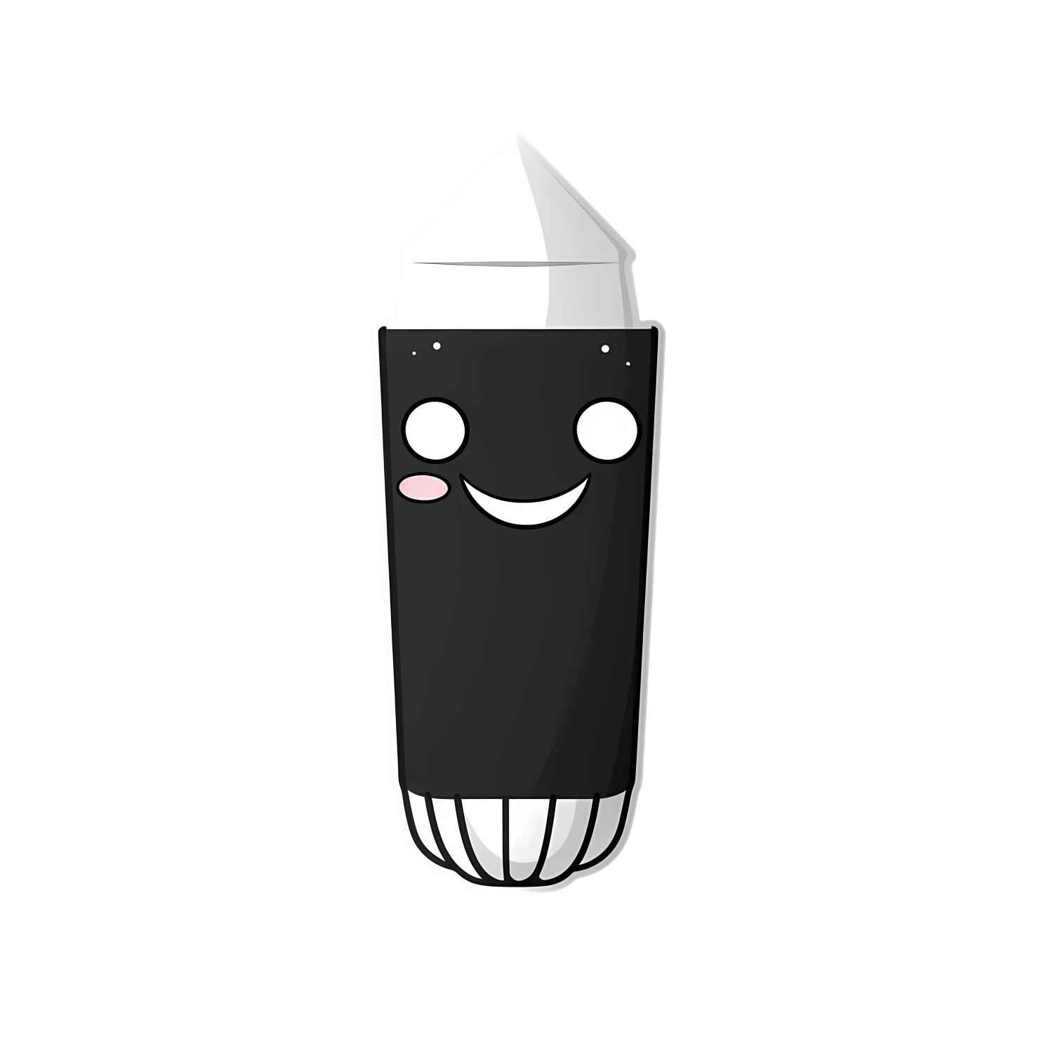Kawaii pencil sticker isolated on transparent background #26018