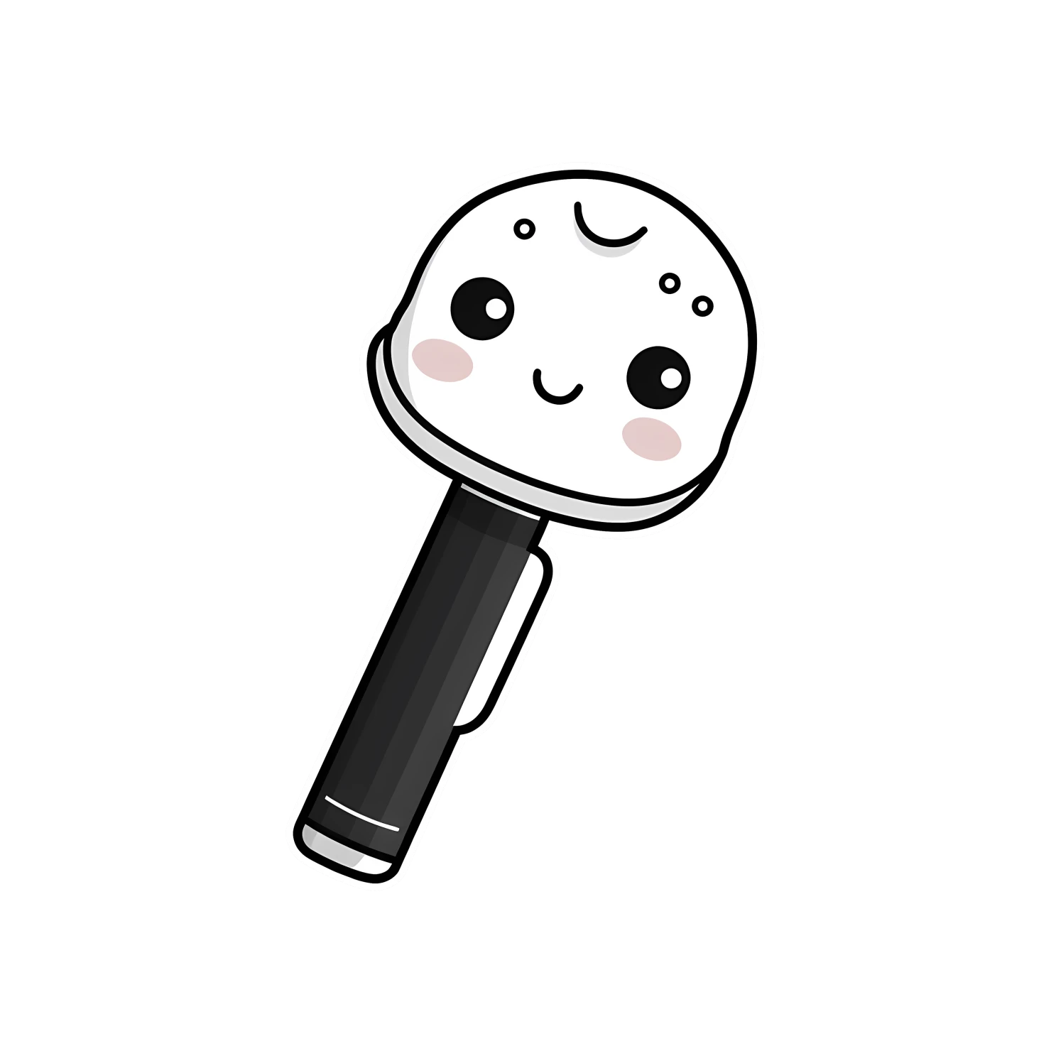 Kawaii pen sticker isolated on transparent background #26050