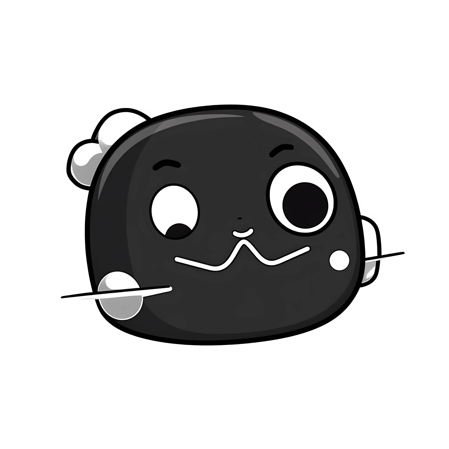 Kawaii plane sticker isolated on transparent background #26142