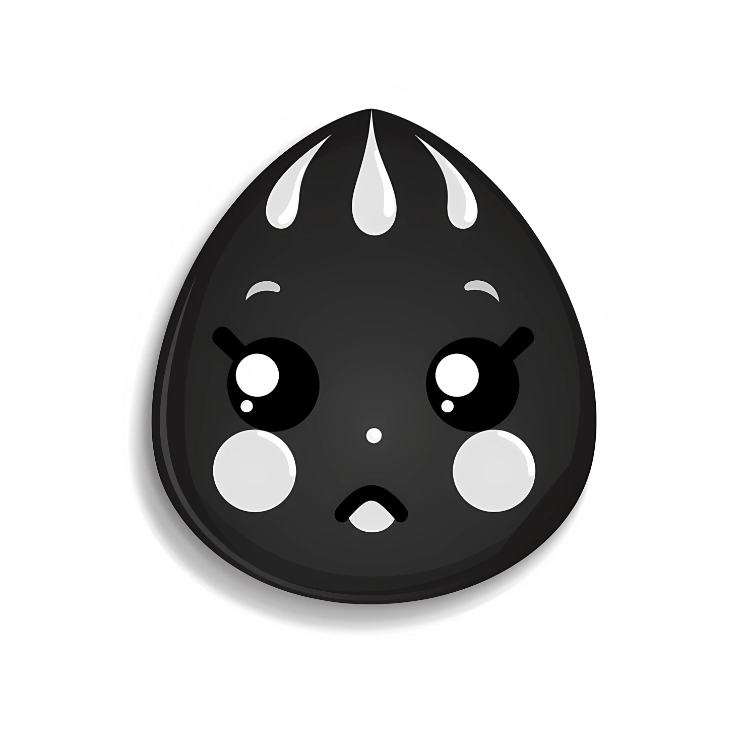 Kawaii raindrop rabbit sticker isolated on transparent background #26299